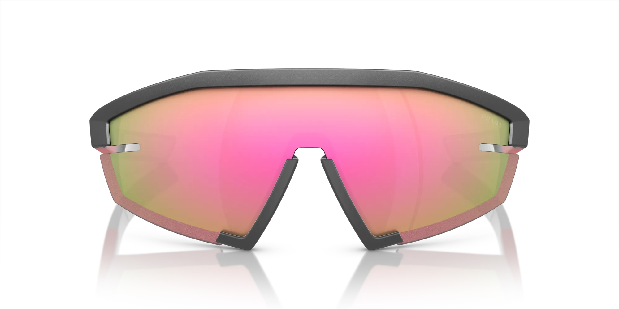 Prada Linea Rossa PS 03ZS 15P20A Occhiali da sole Iniettato Grigio Rosa Geometrica Normale Multistrato - immagine 3