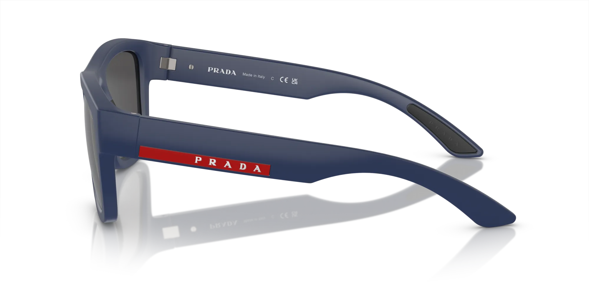 Prada Linea Rossa PS 01ZS TFY06F Occhiali da sole Nylon Blu Grigio Pillow Normale - immagine 4