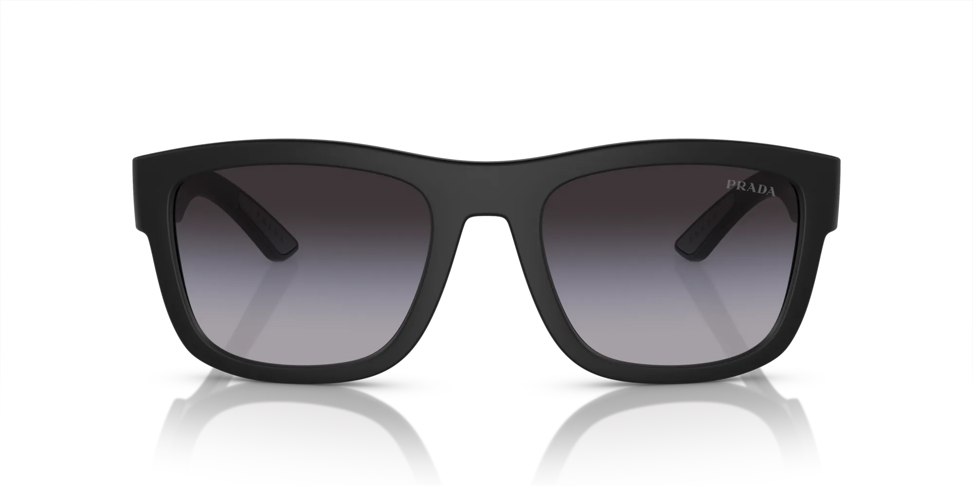 Prada Linea Rossa PS 01ZS 1BO09U Occhiali da sole Nylon Nero Grigio Pillow Normale Sfumato - immagine 3
