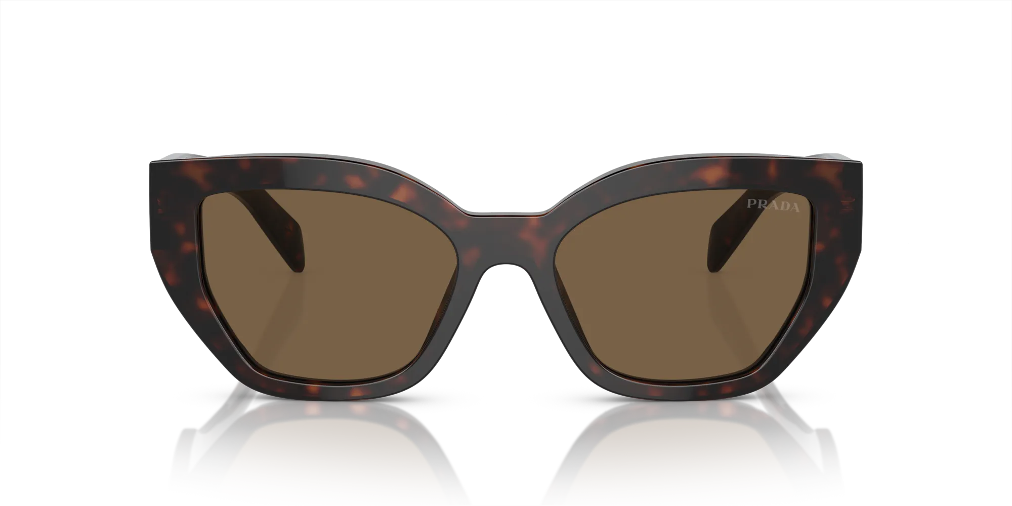 Prada PR A09S 16N5Y1 Occhiali da sole Acetato Marrone Marrone Farfalla Normale - immagine 3
