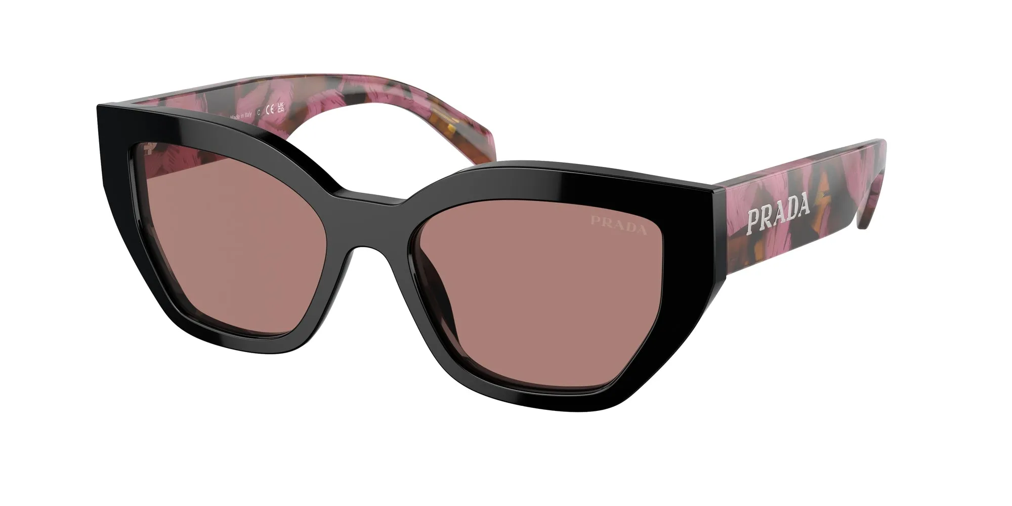 Prada PR A09S 12O10D Occhiali da sole Acetato Viola Marrone Farfalla Normale - immagine 1