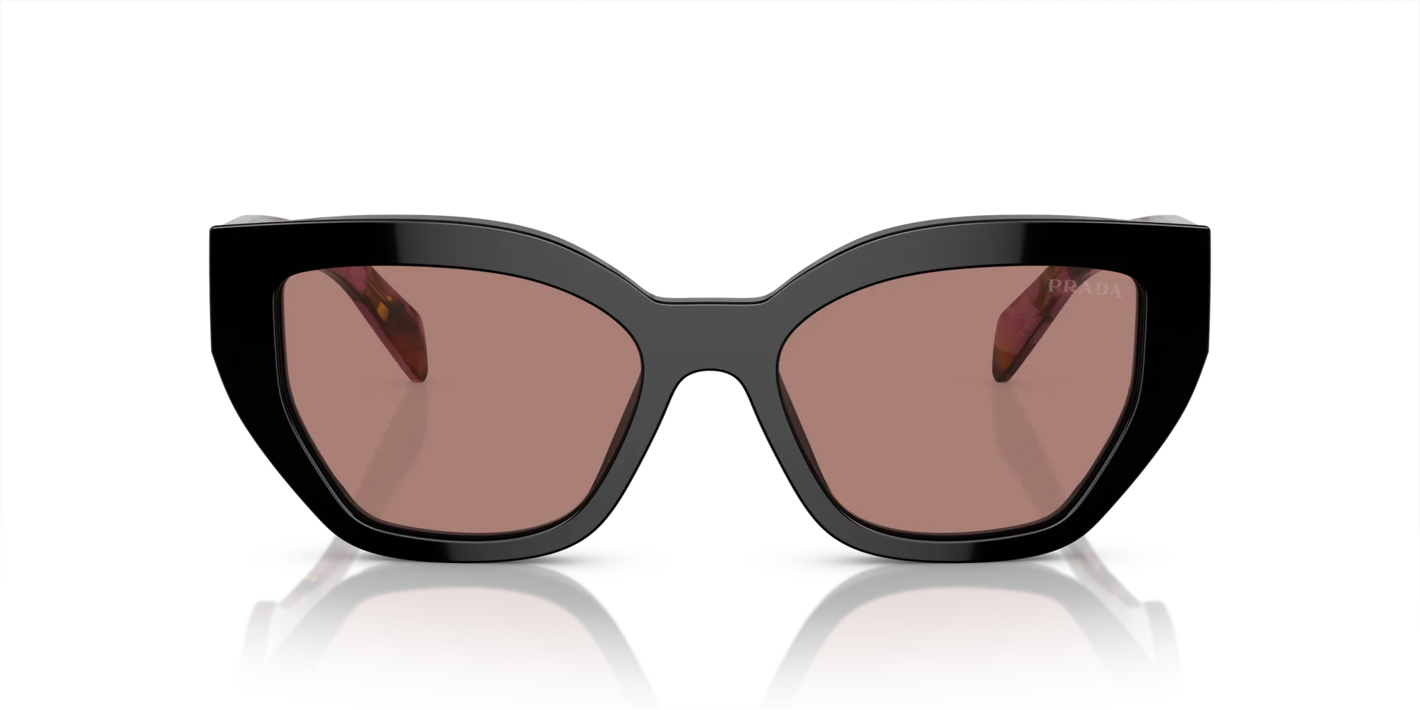 Prada PR A09S 12O10D Occhiali da sole Acetato Viola Marrone Farfalla Normale - immagine 3
