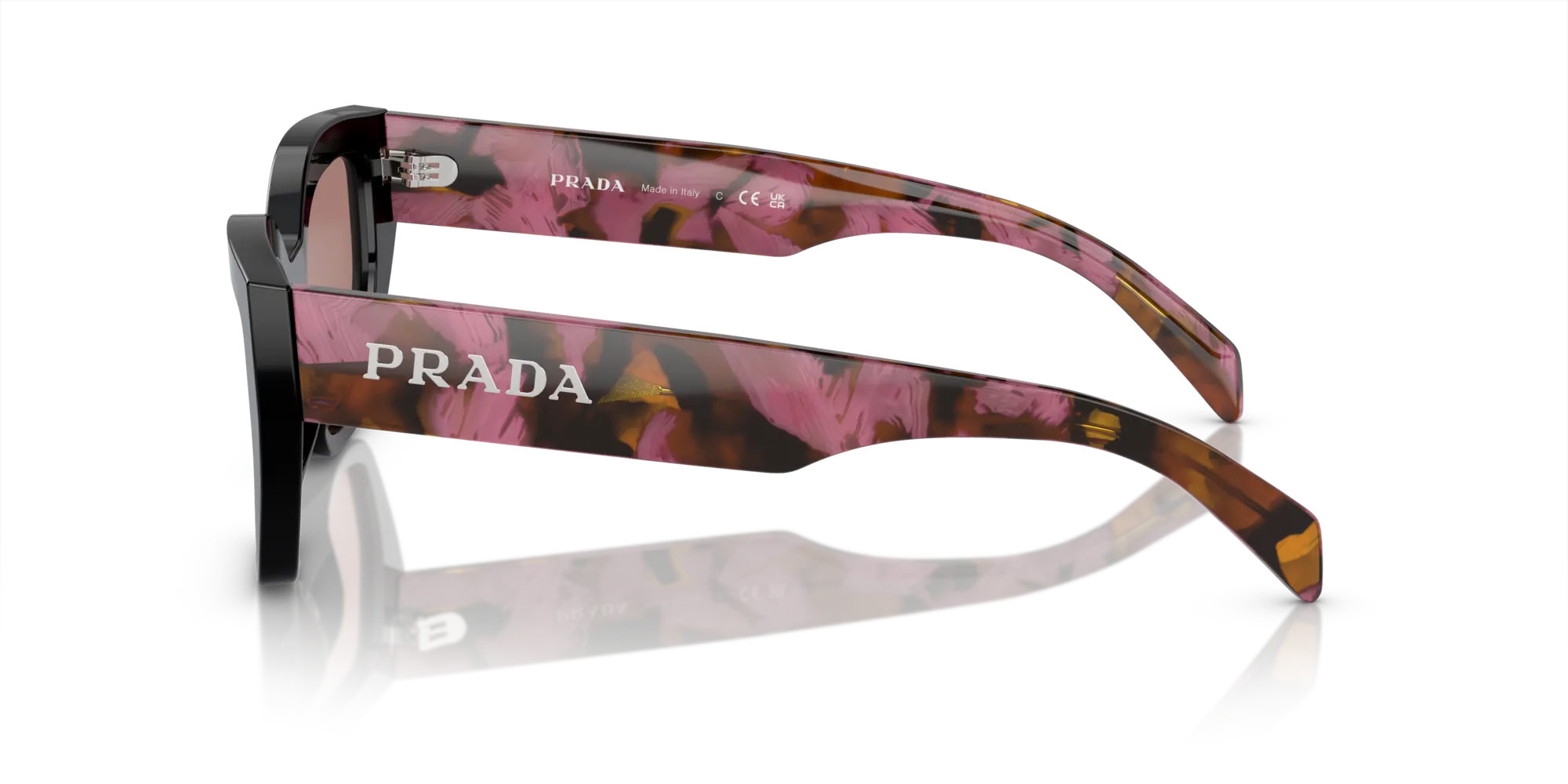 Prada PR A09S 12O10D Occhiali da sole Acetato Viola Marrone Farfalla Normale - immagine 4