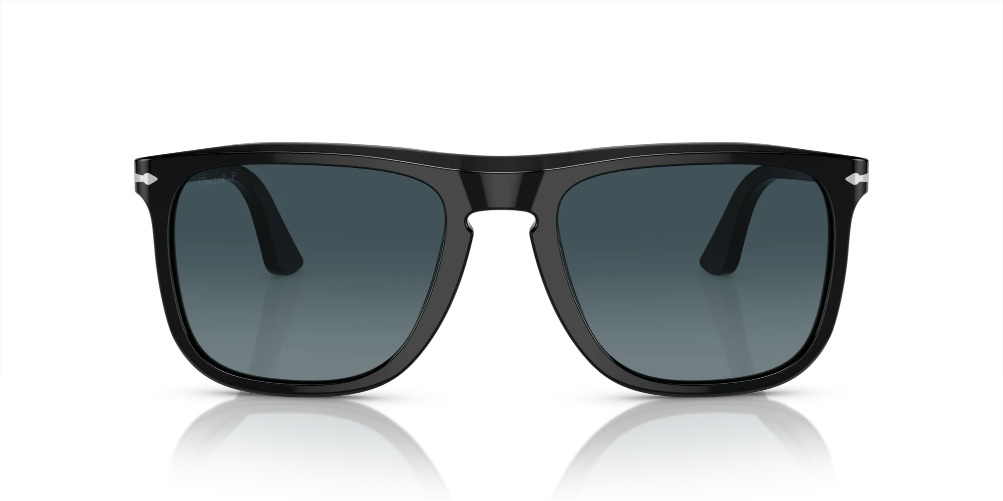 Persol PO3336S 95/S3 Occhiali da sole Acetato Nero Blu Pilot Polarizzata Sfumato - immagine 3
