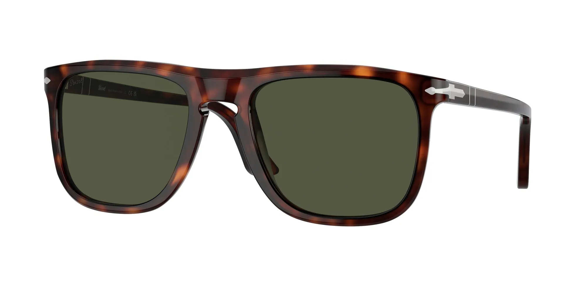 Persol PO3336S 24/31 Occhiali da sole Acetato Tartaruga Verde Pilot Normale - immagine 1