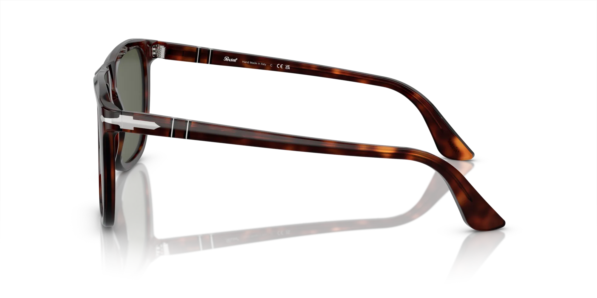 Persol PO3336S 24/31 Occhiali da sole Acetato Tartaruga Verde Pilot Normale - immagine 4