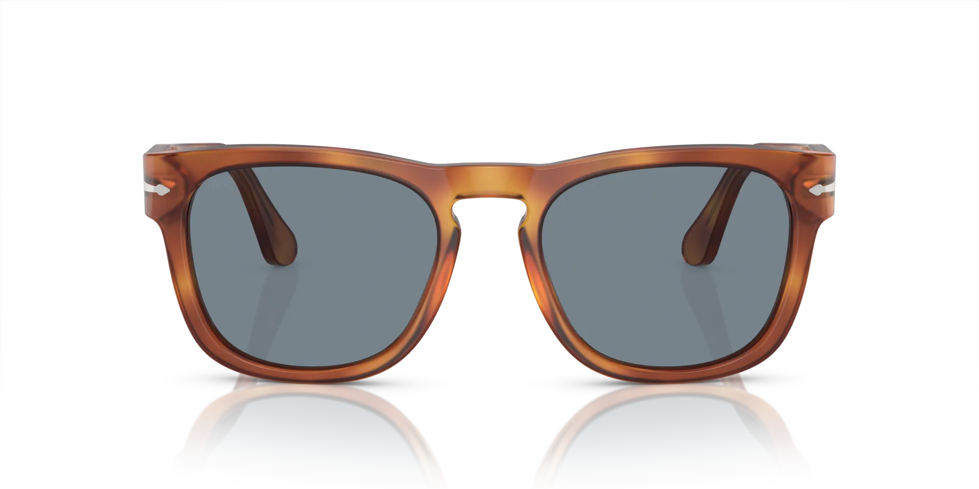 Persol PO3333S ELIO 96/56 Occhiali da sole Acetato Marrone Blu Squadrata Normale - immagine 3