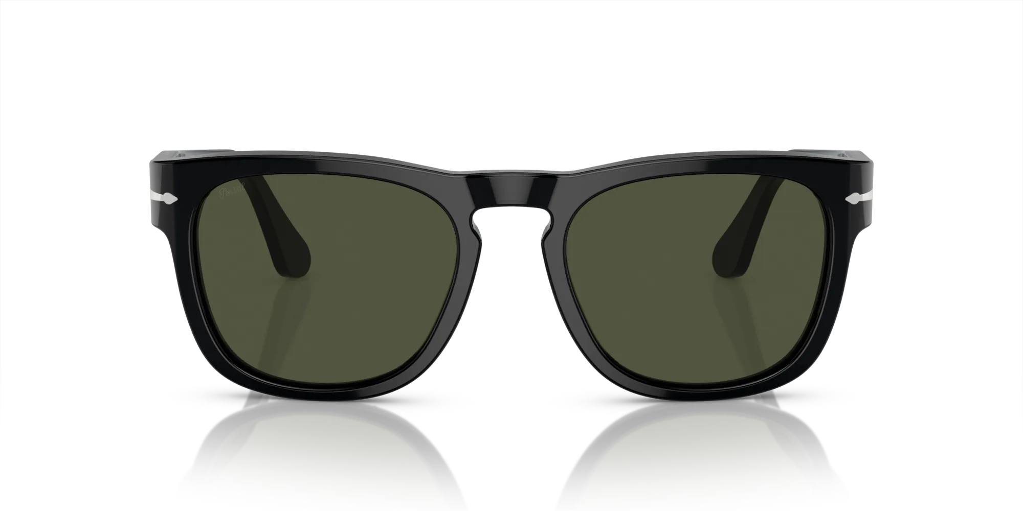 Persol PO3333S ELIO 95/31 Occhiali da sole Acetato Nero Verde Squadrata Normale - immagine 3