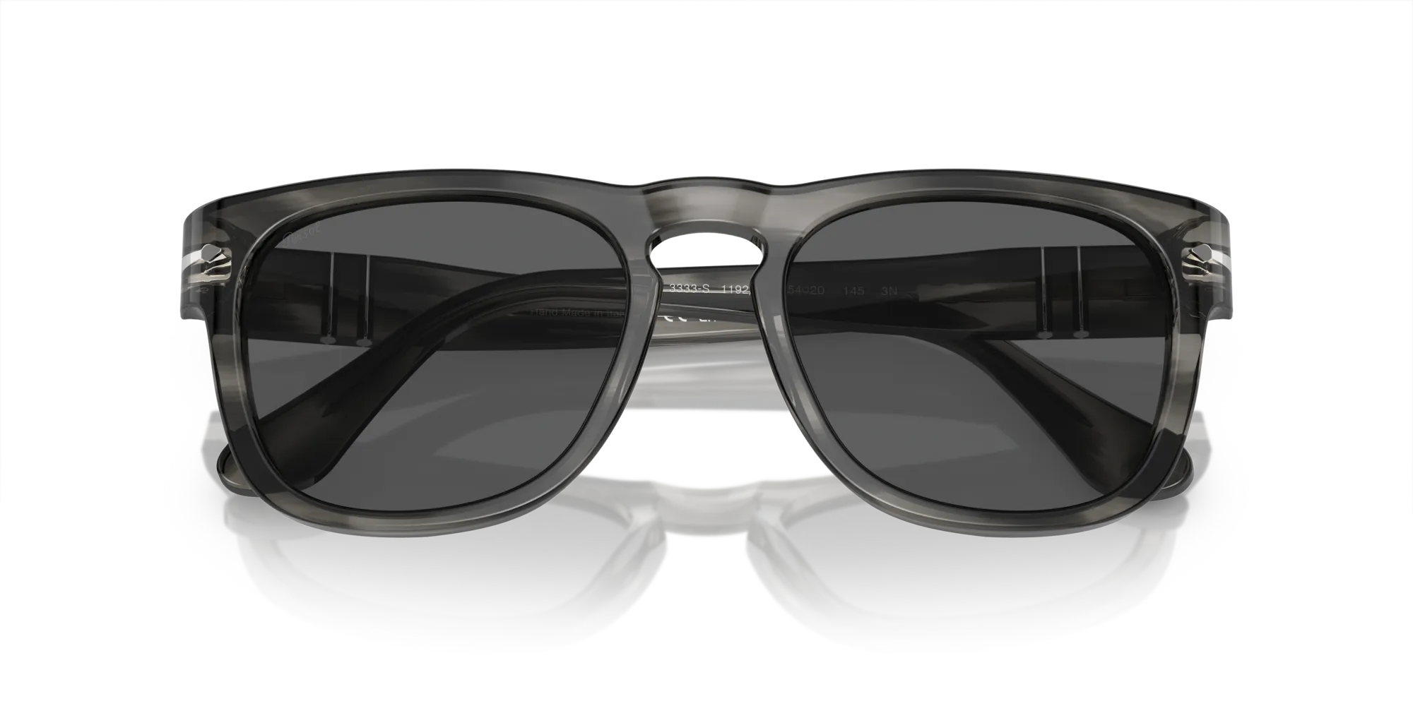 Persol PO3333S ELIO 1192B1 Occhiali da sole Acetato Grigio Grigio Squadrata Normale - immagine 2