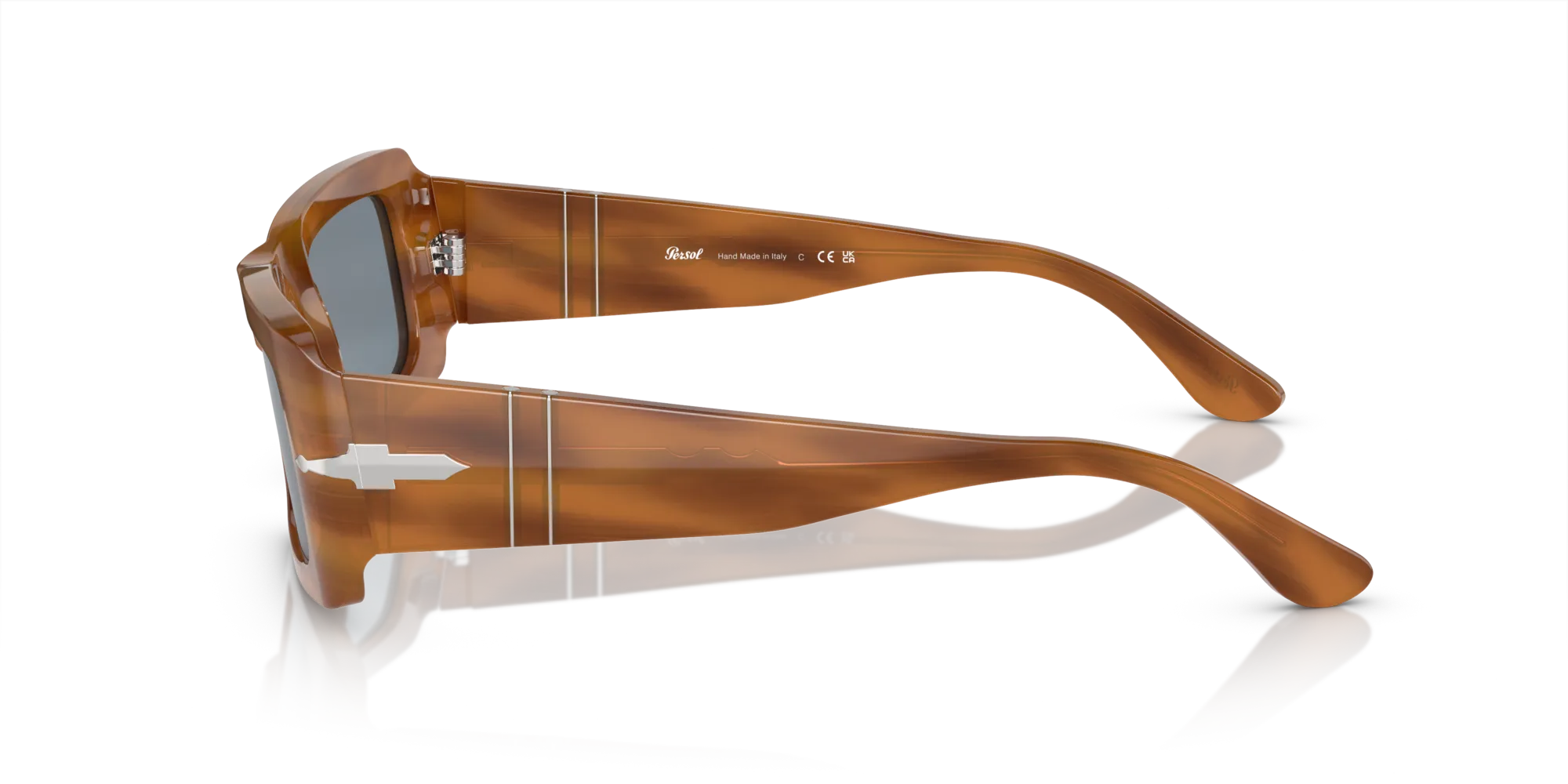 Persol PO3332S FRANCIS 960/56 Occhiali da sole Acetato Tartaruga Blu Squadrata Normale Antiriflesso - immagine 4