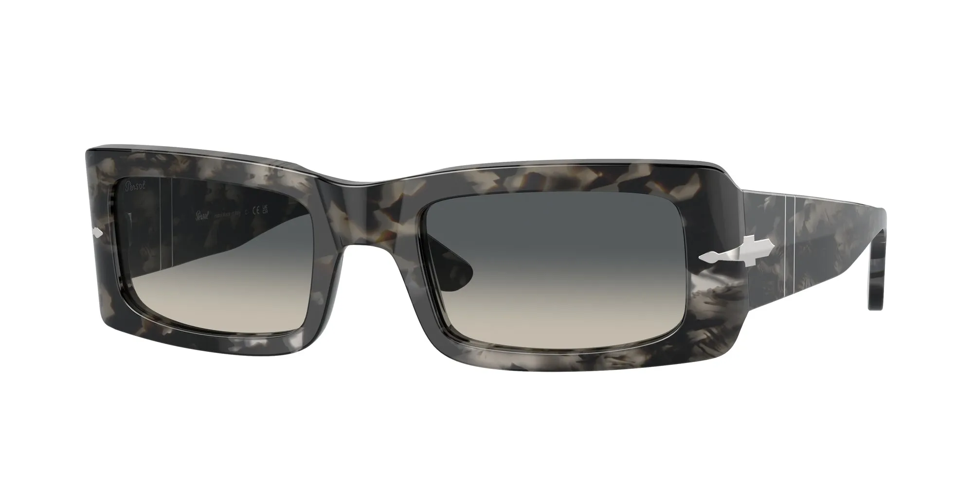 Persol PO3332S FRANCIS 108071 Occhiali da sole Acetato Grigio Grigio Squadrata Normale Sfumato - immagine 1