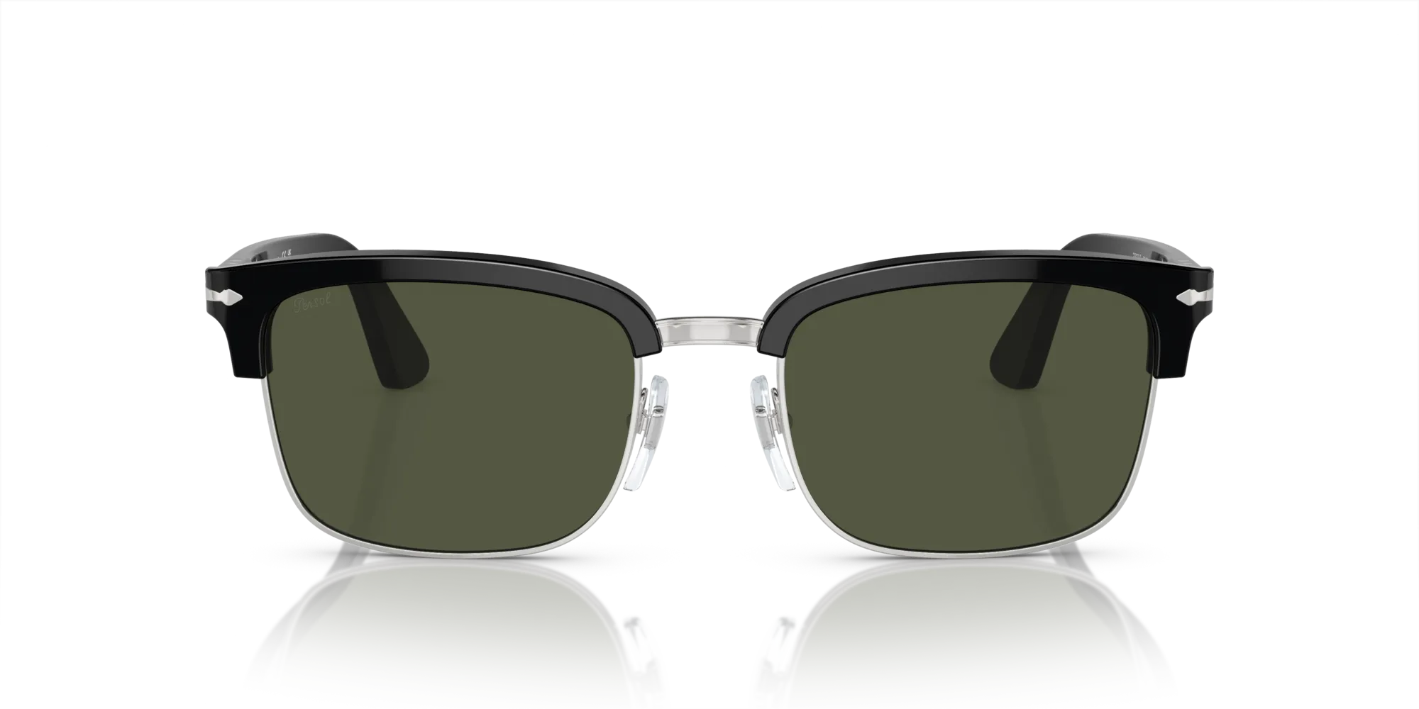 Persol PO3327S 95/31 Occhiali da sole Acetato Nero Verde Squadrata Normale - immagine 3