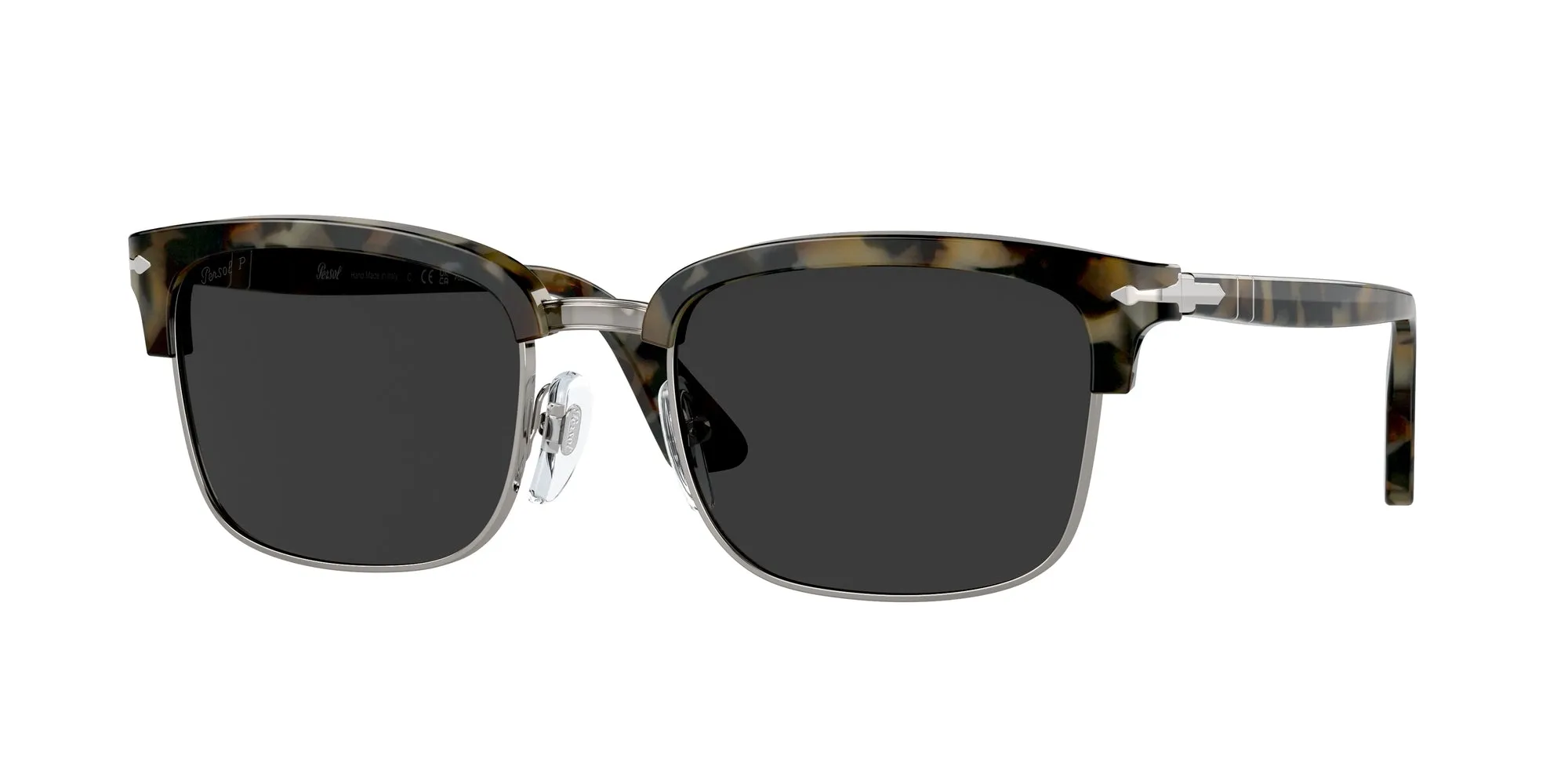 Persol PO3327S 107148 Occhiali da sole Acetato Tartaruga Grigio Squadrata Polarizzata - immagine 1