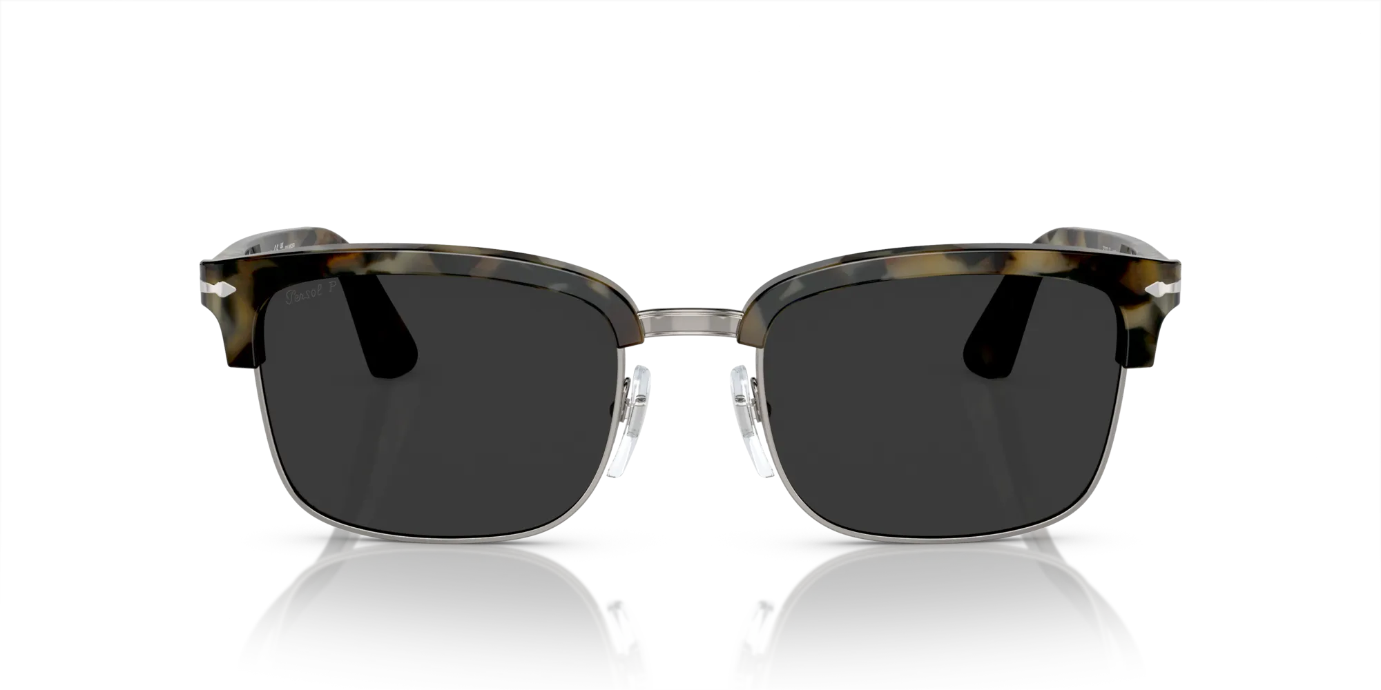 Persol PO3327S 107148 Occhiali da sole Acetato Tartaruga Grigio Squadrata Polarizzata - immagine 3
