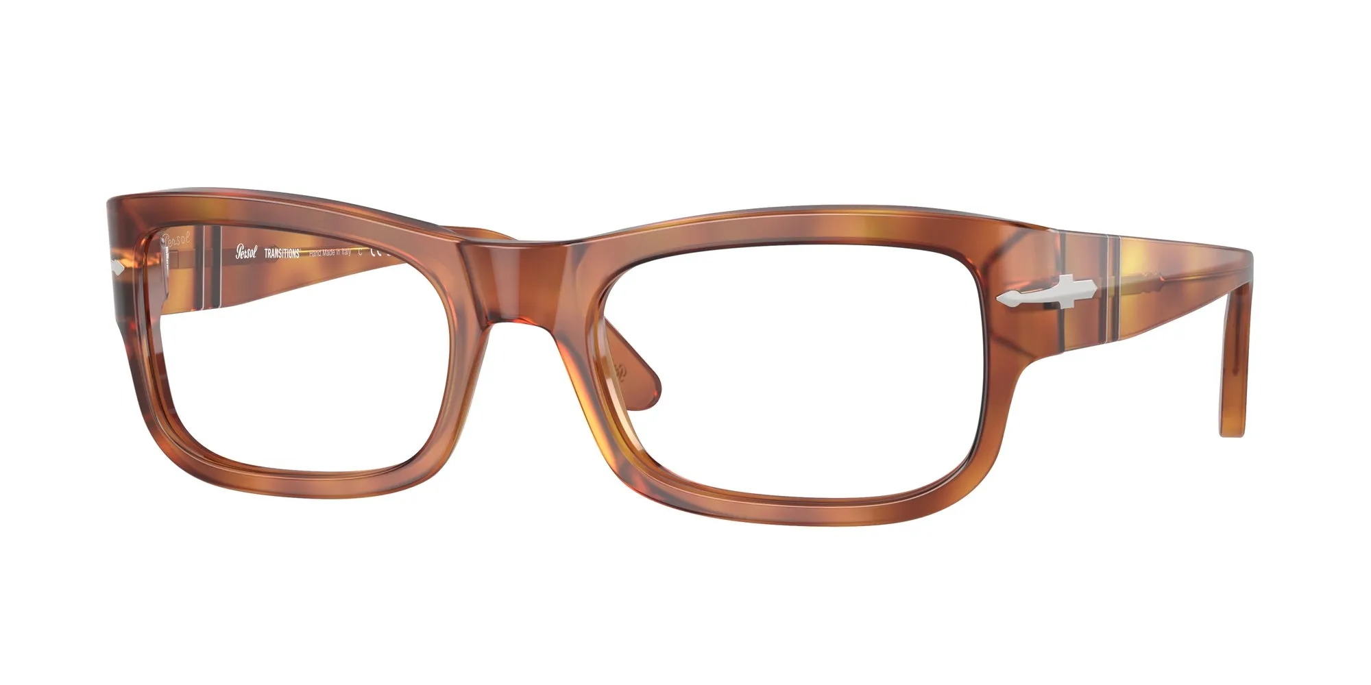 Persol PO3326S 96/GI Occhiali da sole Acetato Marrone Marrone Squadrata Fotocromatiche Fotocromatico - immagine 1