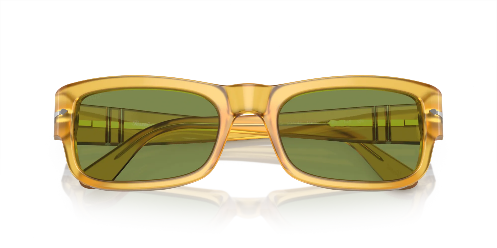 Persol PO3326S 204/4E Occhiali da sole Acetato Giallo Verde Squadrata Normale - immagine 2