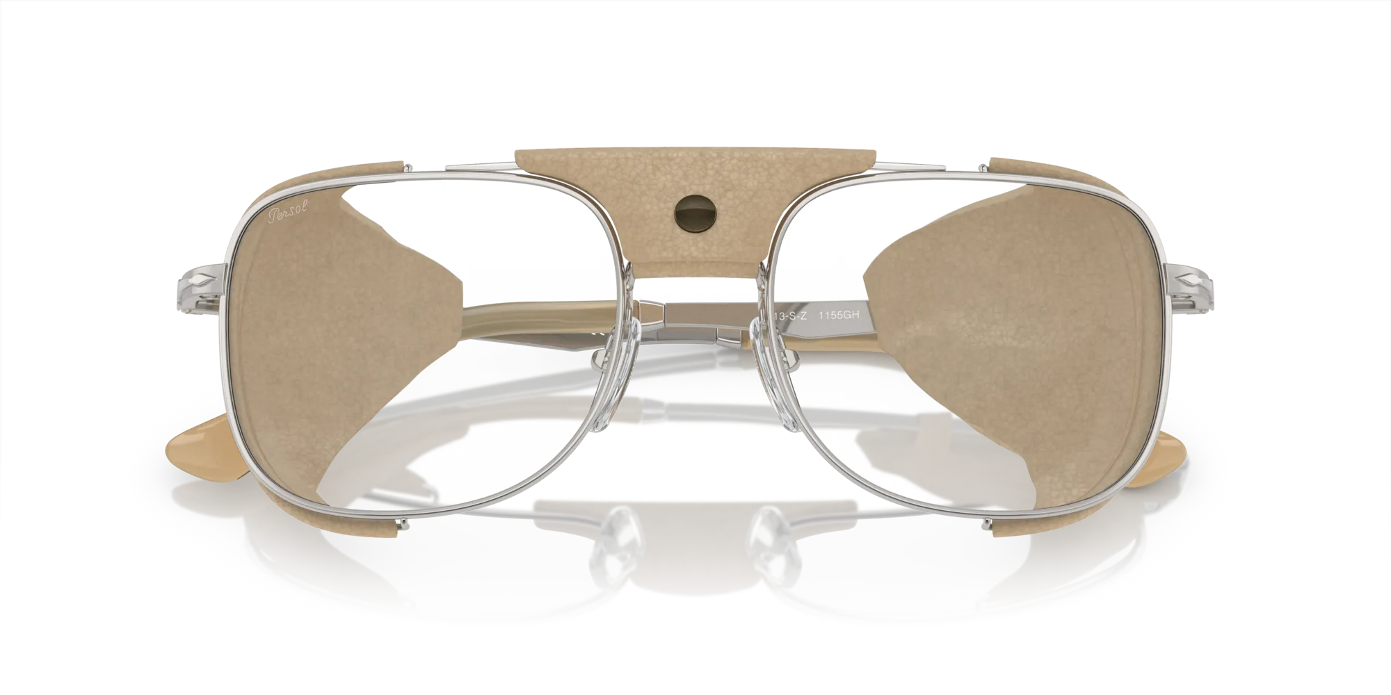 Persol PO1013SZ 1155GH Occhiali da sole Metallo Argento Grigio Squadrata Fotocromatiche Fotocromatico - immagine 2