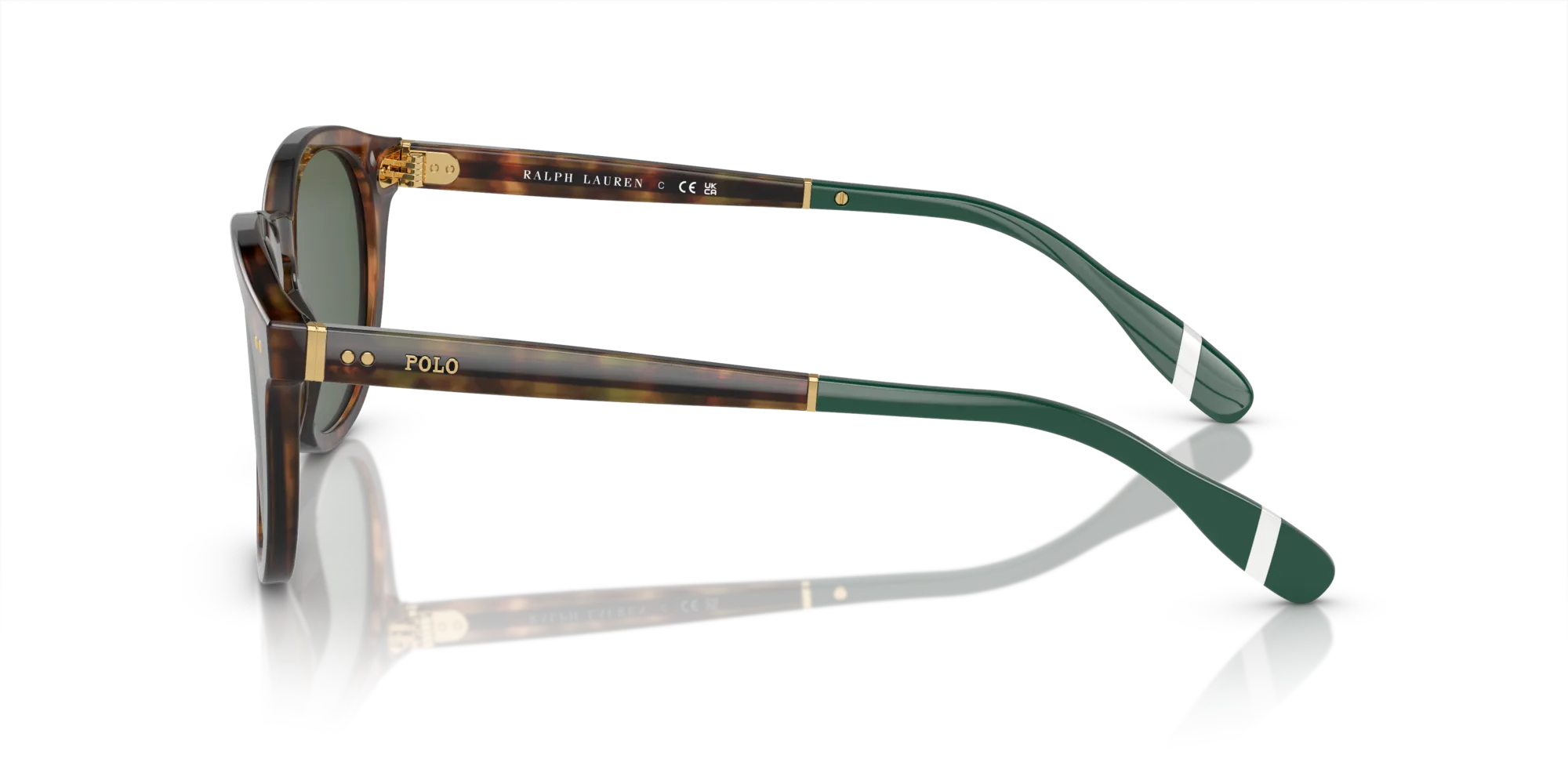 Polo Ralph Lauren PH4206 501771 Occhiali da sole Acetato Tartaruga Verde Pantos Normale - immagine 4