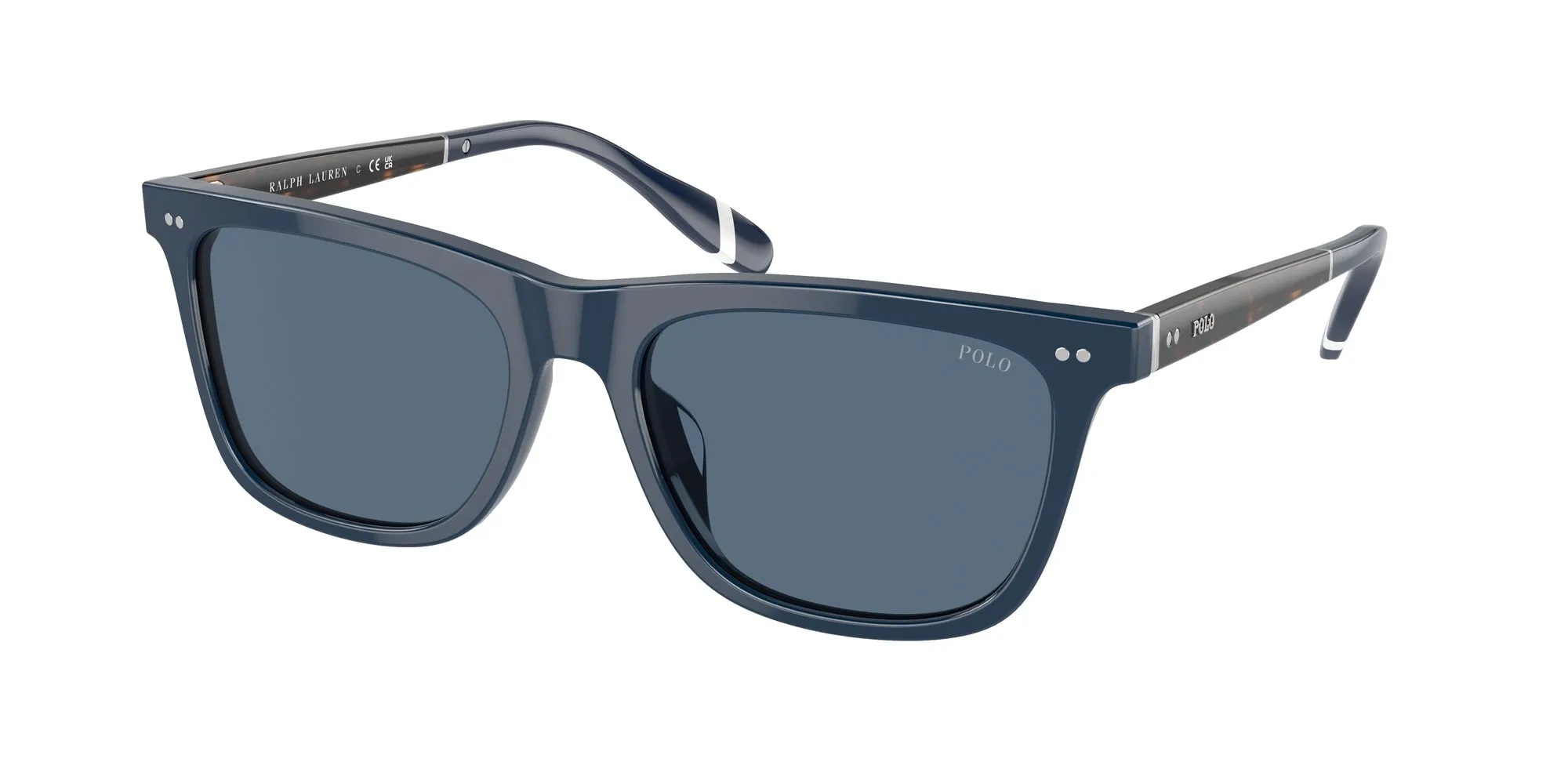 Polo Ralph Lauren PH4205U 546580 Occhiali da sole Acetato Blu Blu Squadrata Normale - immagine 1
