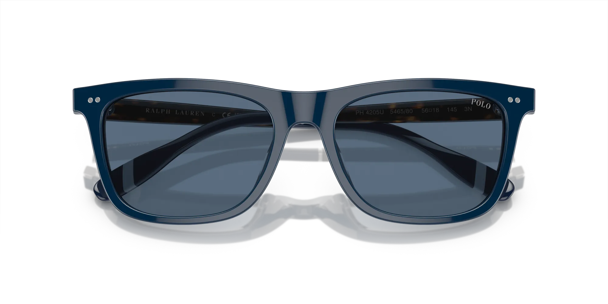 Polo Ralph Lauren PH4205U 546580 Occhiali da sole Acetato Blu Blu Squadrata Normale - immagine 2