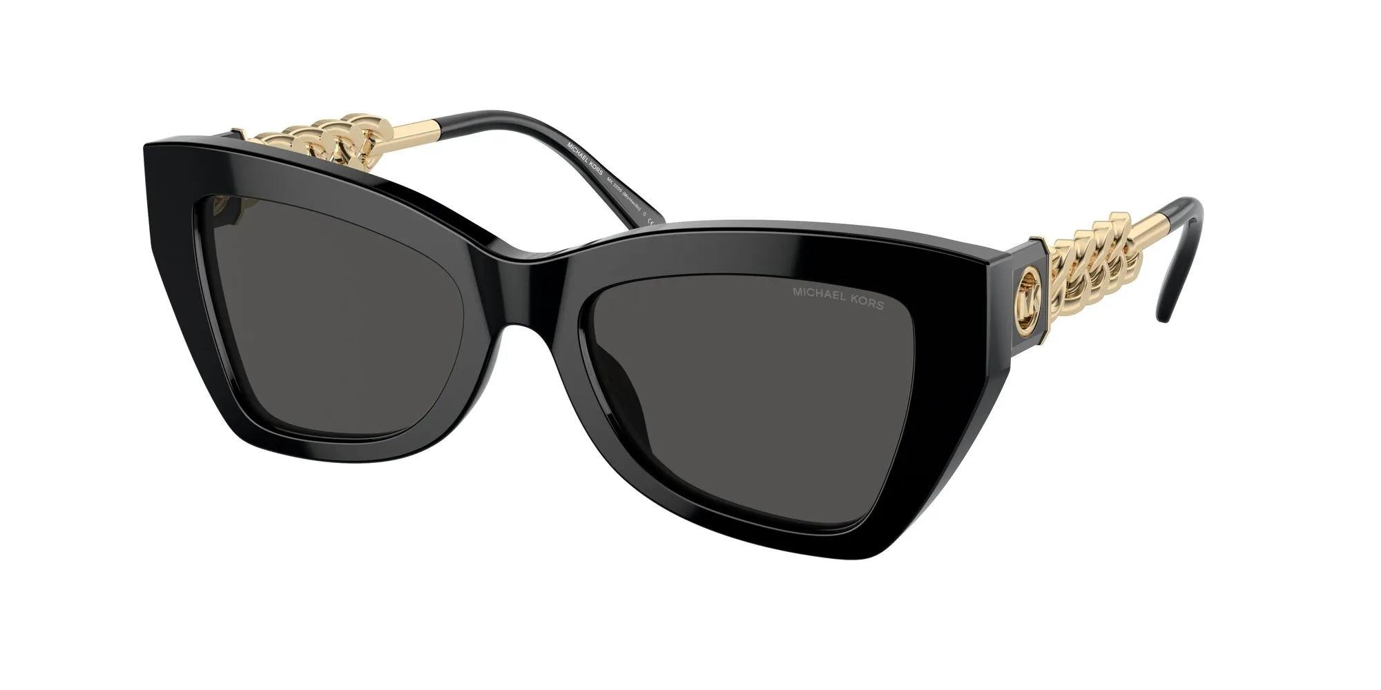 Michael Kors MK2205 MONTECITO 300587 Occhiali da sole Acetato Nero Grigio Cat Eye Normale - immagine 1