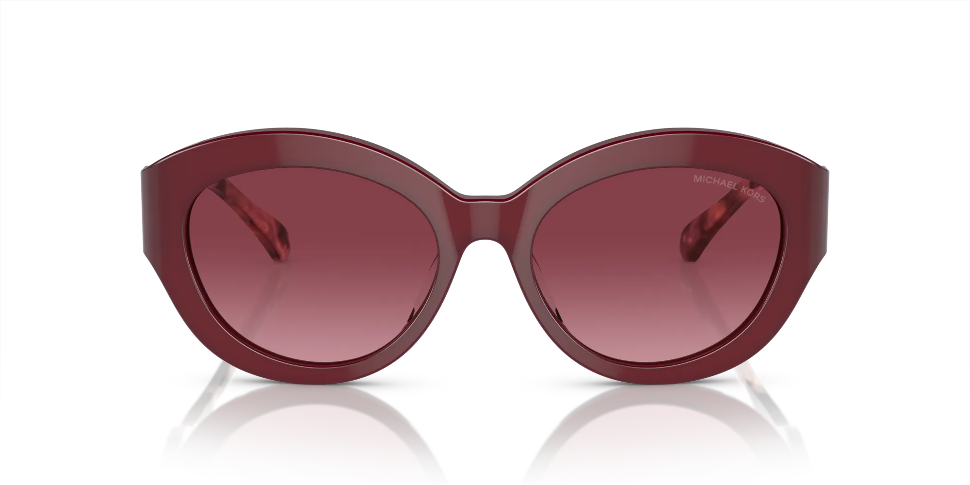 Michael Kors MK2204U BRUSSELS 39498H Occhiali da sole Acetato Rosso Rosso Cat Eye Normale Sfumato - immagine 3