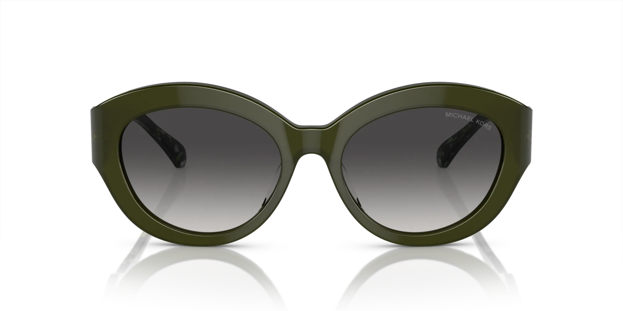 Michael Kors MK2204U BRUSSELS 39478G Occhiali da sole Acetato Verde Grigio Cat Eye Normale Sfumato - immagine 3
