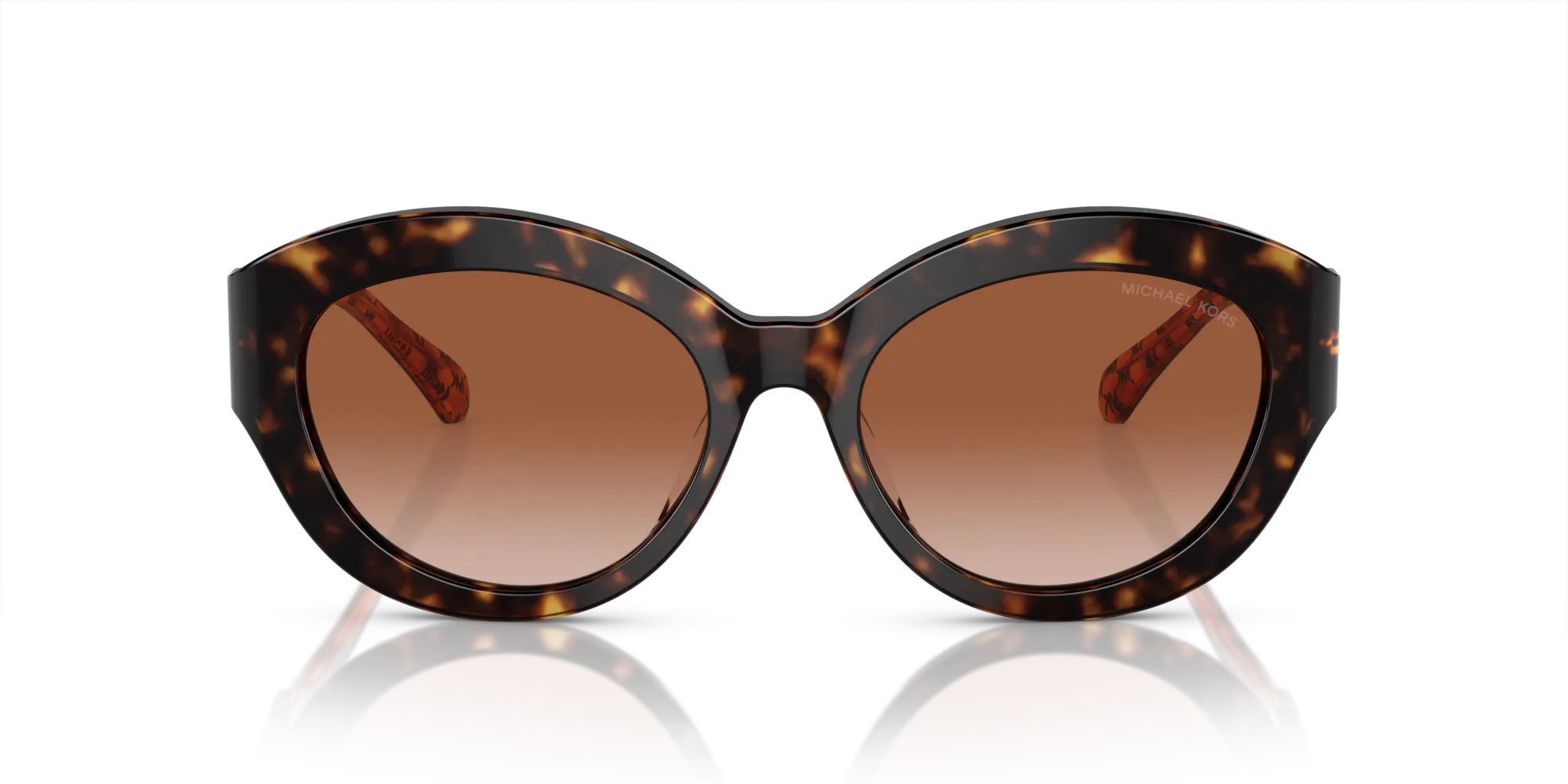 Michael Kors MK2204U BRUSSELS 300613 Occhiali da sole Acetato Tartaruga Marrone Cat Eye Normale Sfumato - immagine 3