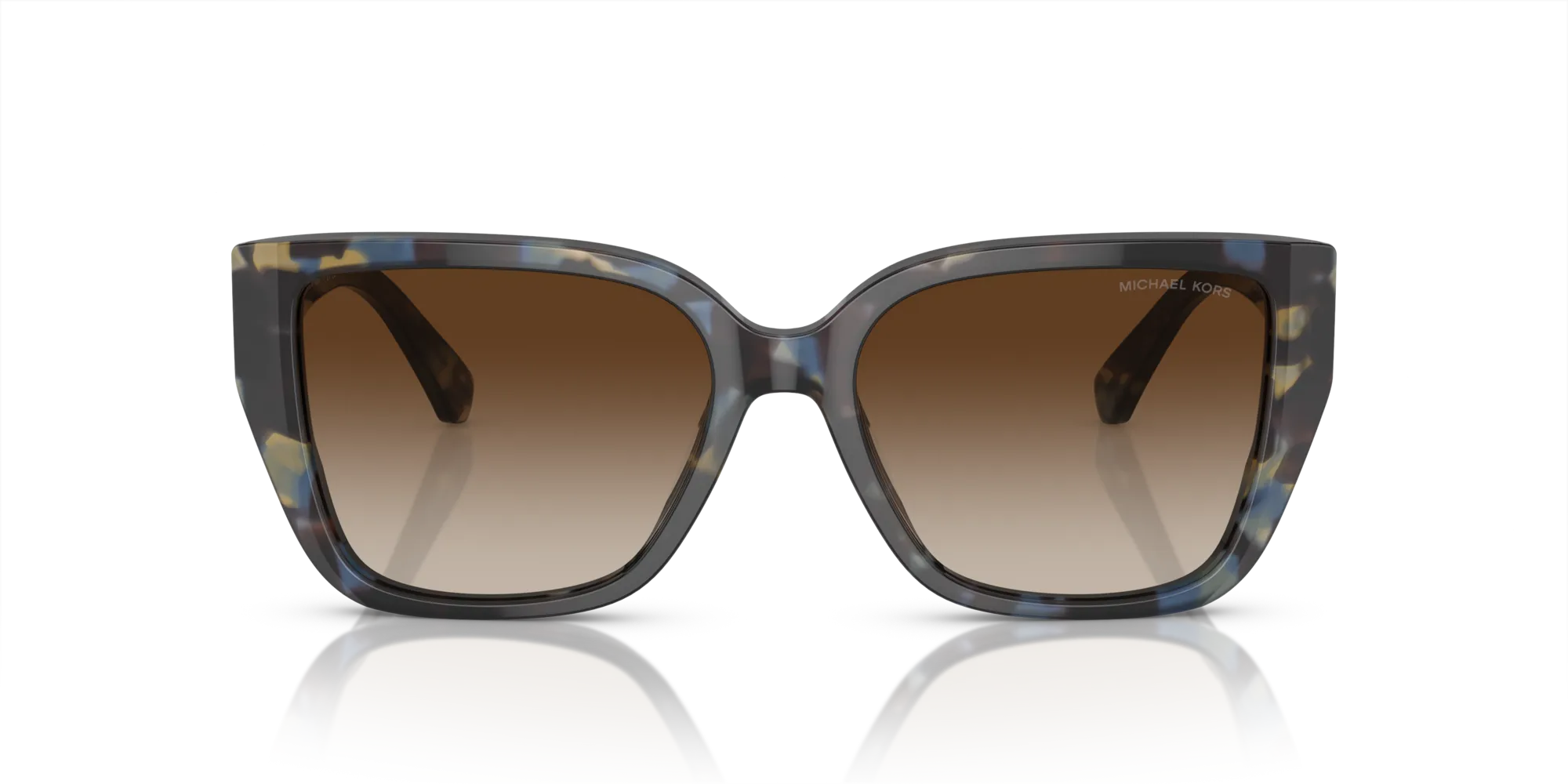Michael Kors MK2199 ACADIA 395213 Occhiali da sole Acetato Blu Marrone Squadrata Normale Sfumato - immagine 3