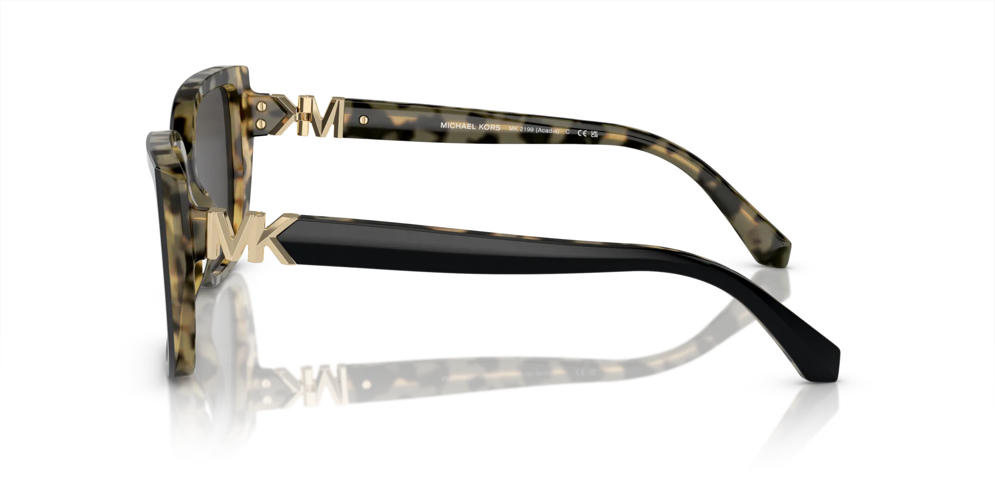Michael Kors MK2199 ACADIA 395087 Occhiali da sole Acetato Nero Grigio Squadrata Normale - immagine 4