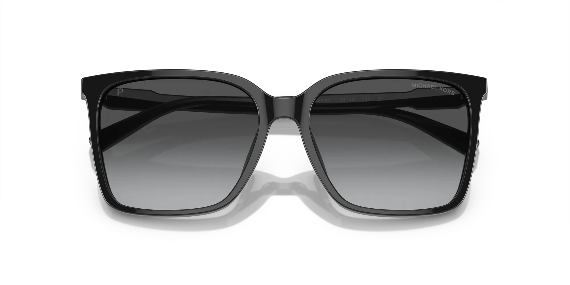 Michael Kors MK2197U CANBERRA 3005T3 Occhiali da sole Acetato Nero Grigio Squadrata Polarizzata Sfumato - immagine 2