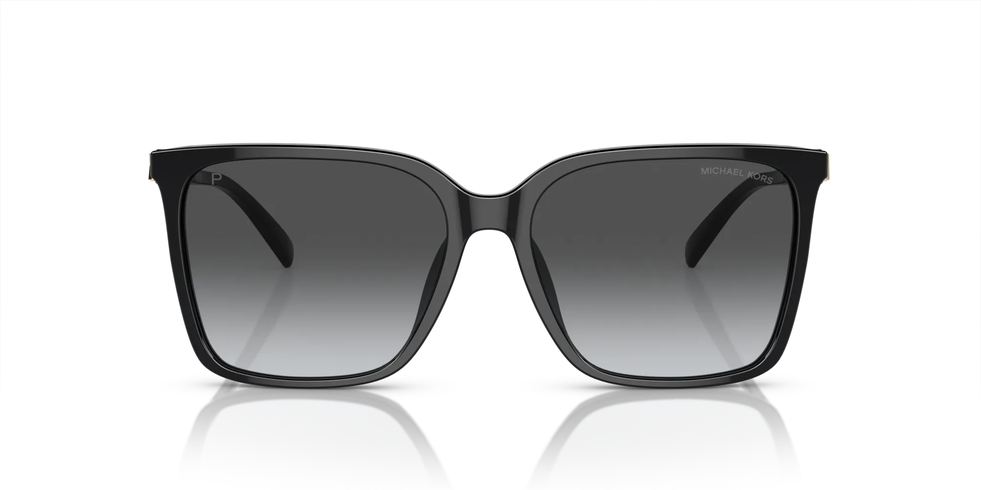 Michael Kors MK2197U CANBERRA 3005T3 Occhiali da sole Acetato Nero Grigio Squadrata Polarizzata Sfumato - immagine 3