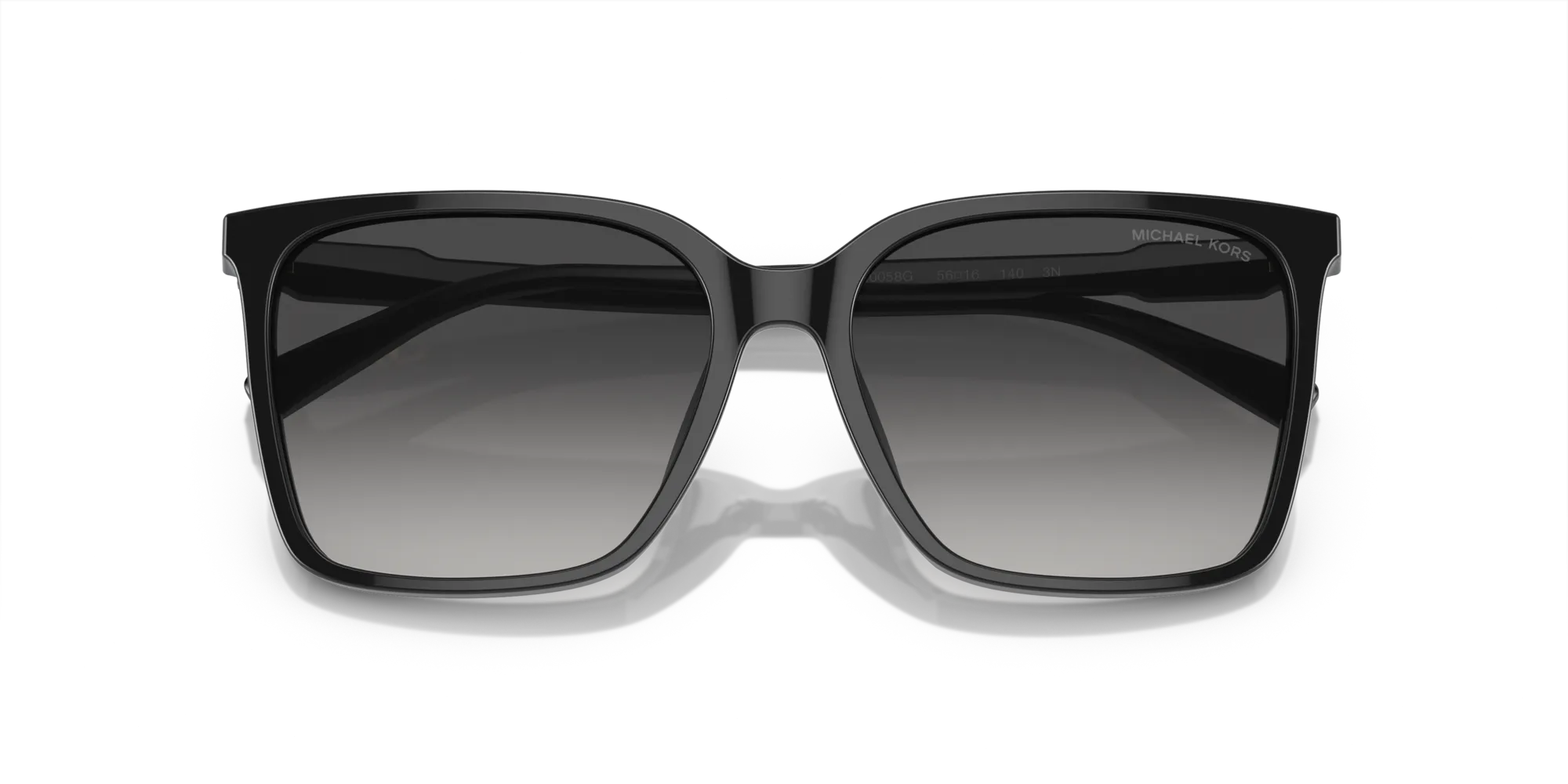 Michael Kors MK2197U CANBERRA 30058G Occhiali da sole Acetato Nero Grigio Squadrata Normale Sfumato - immagine 2