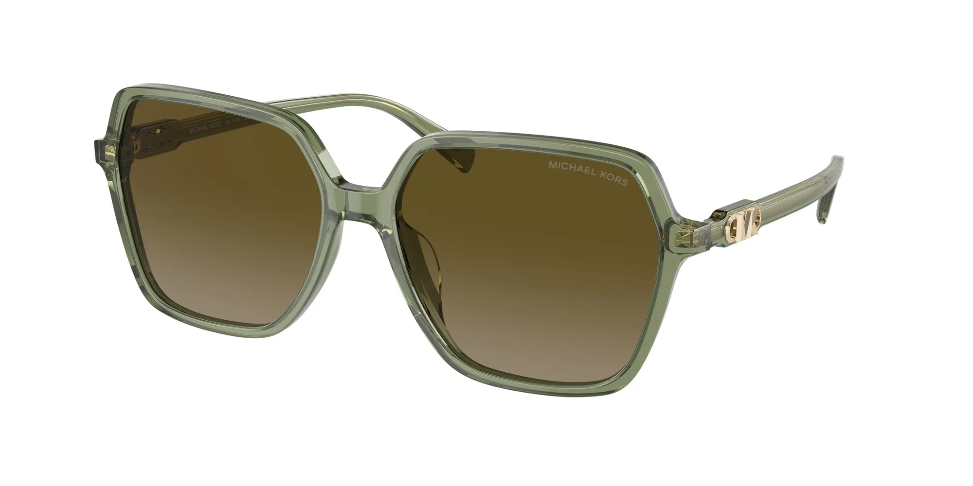 Michael Kors MK2196U JASPER 394413 Occhiali da sole Acetato Verde Verde Squadrata Normale Sfumato - immagine 1