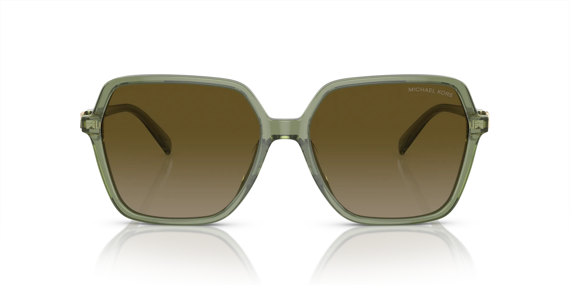Michael Kors MK2196U JASPER 394413 Occhiali da sole Acetato Verde Verde Squadrata Normale Sfumato - immagine 3