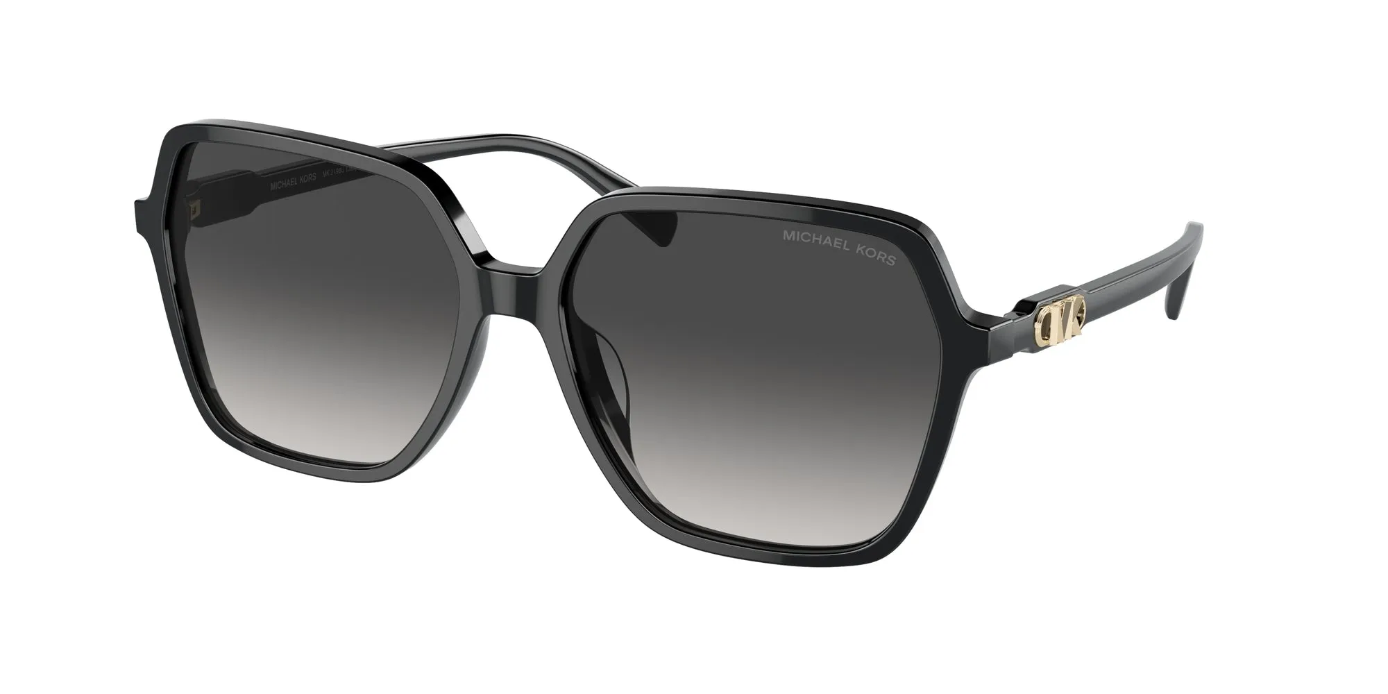 Michael Kors MK2196U JASPER 30058G Occhiali da sole Acetato Nero Grigio Squadrata Normale Sfumato - immagine 1