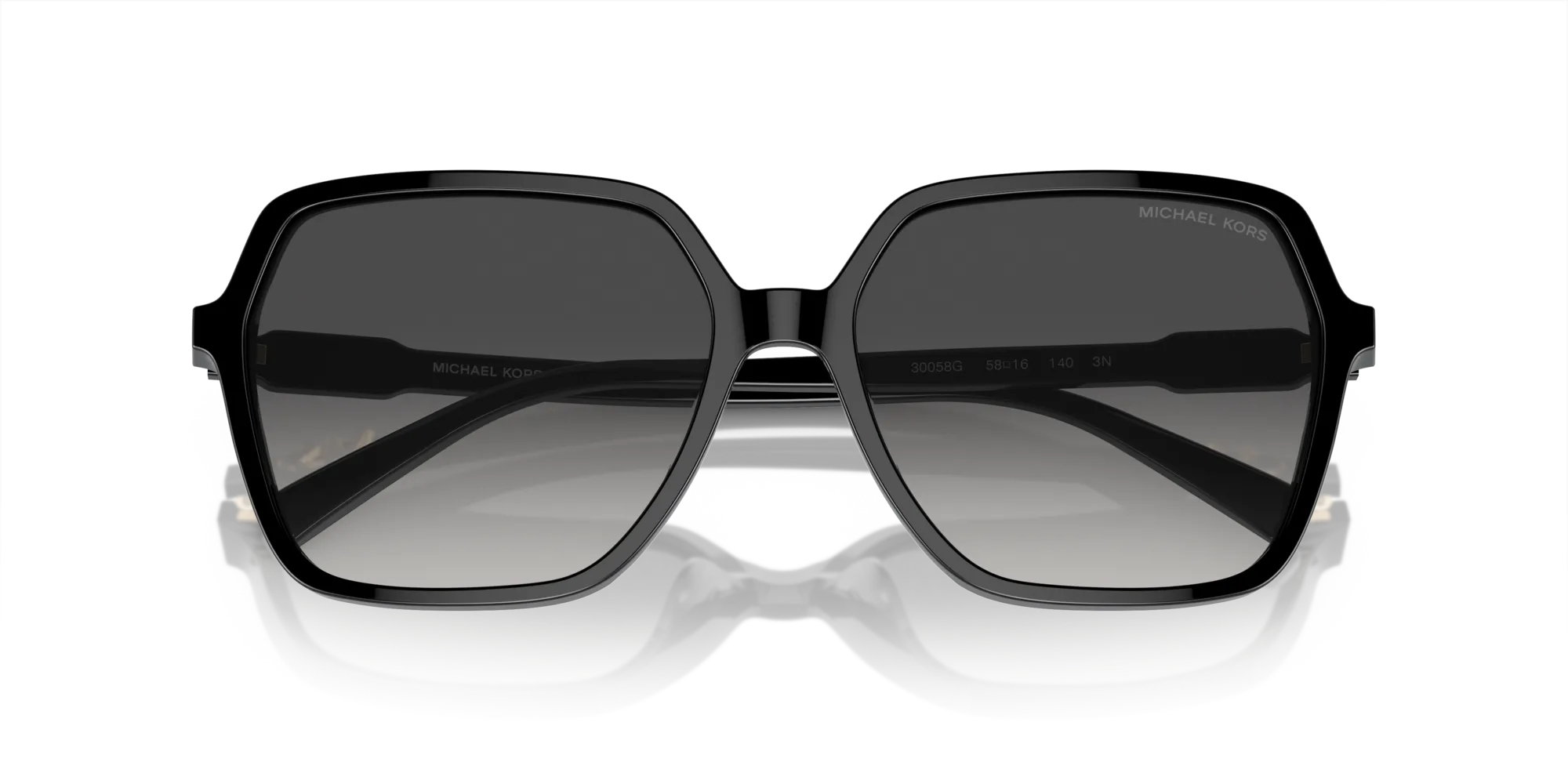 Michael Kors MK2196U JASPER 30058G Occhiali da sole Acetato Nero Grigio Squadrata Normale Sfumato - immagine 2