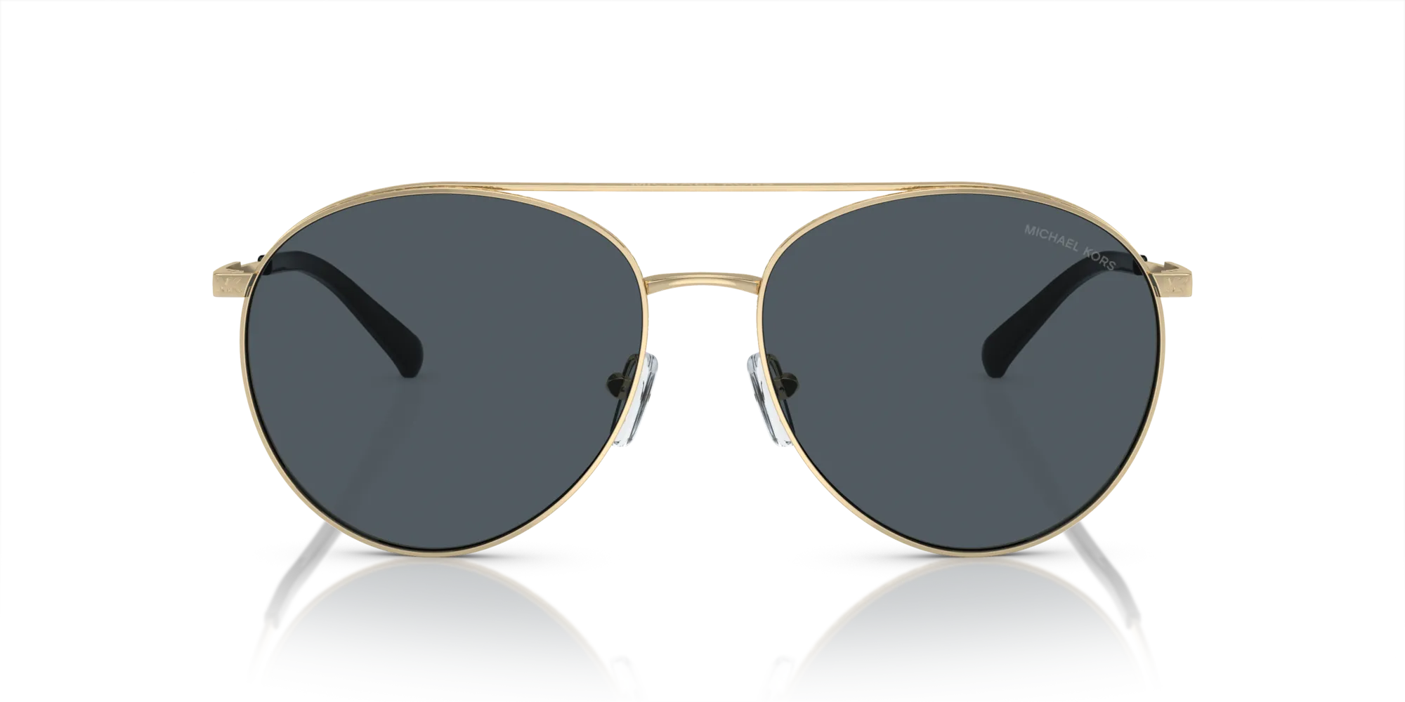 Michael Kors MK1138 ARCHES 101487 Occhiali da sole Metallo Oro Grigio Pilot Normale - immagine 3