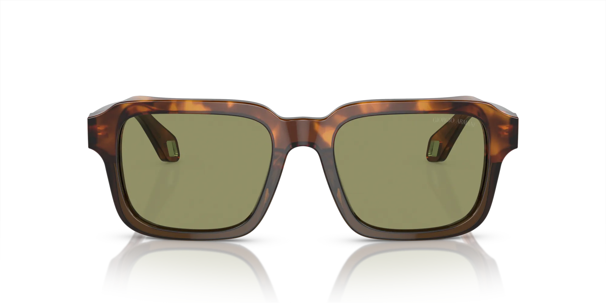 Giorgio Armani AR8194U 598814 Occhiali da sole Acetato Tartaruga Verde Squadrata Normale - immagine 3