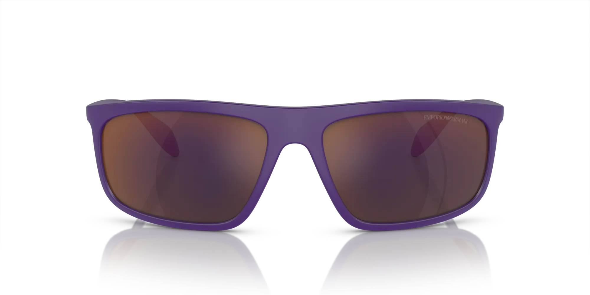 Emporio Armani EA4212U 52466Q Occhiali da sole Iniettato Viola Grigio Pilot Specchiate Specchiato - immagine 3