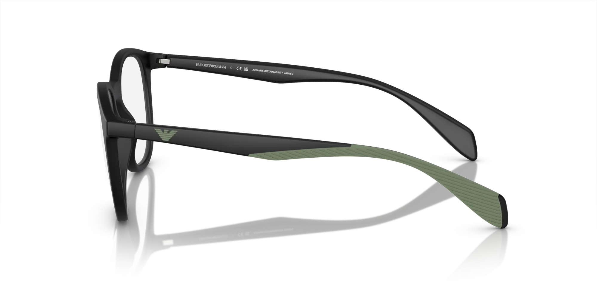 Emporio Armani EA4211 50011W Occhiali da sole Iniettato Nero Trasparente Pantos Normale - immagine 4