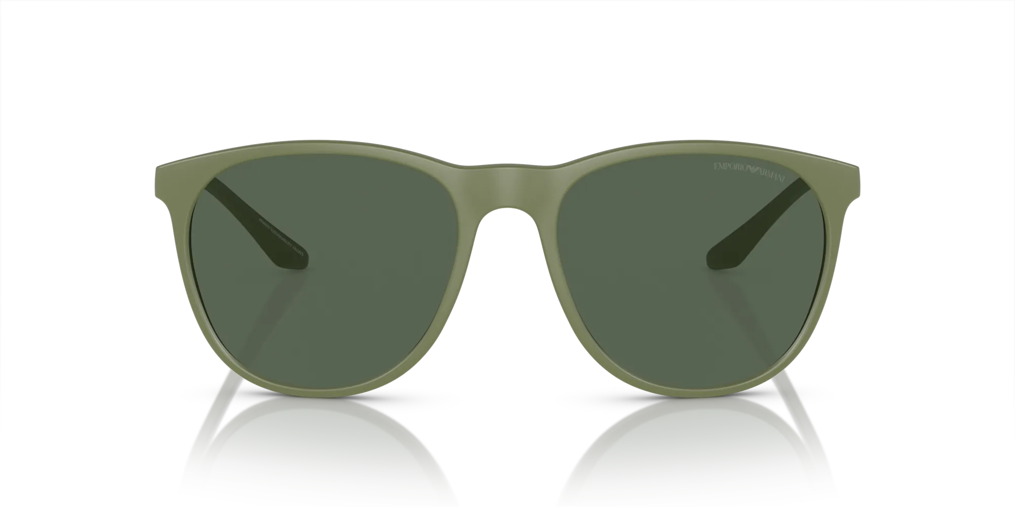 Emporio Armani EA4210 542471 Occhiali da sole Iniettato Verde Verde Pantos Normale - immagine 3