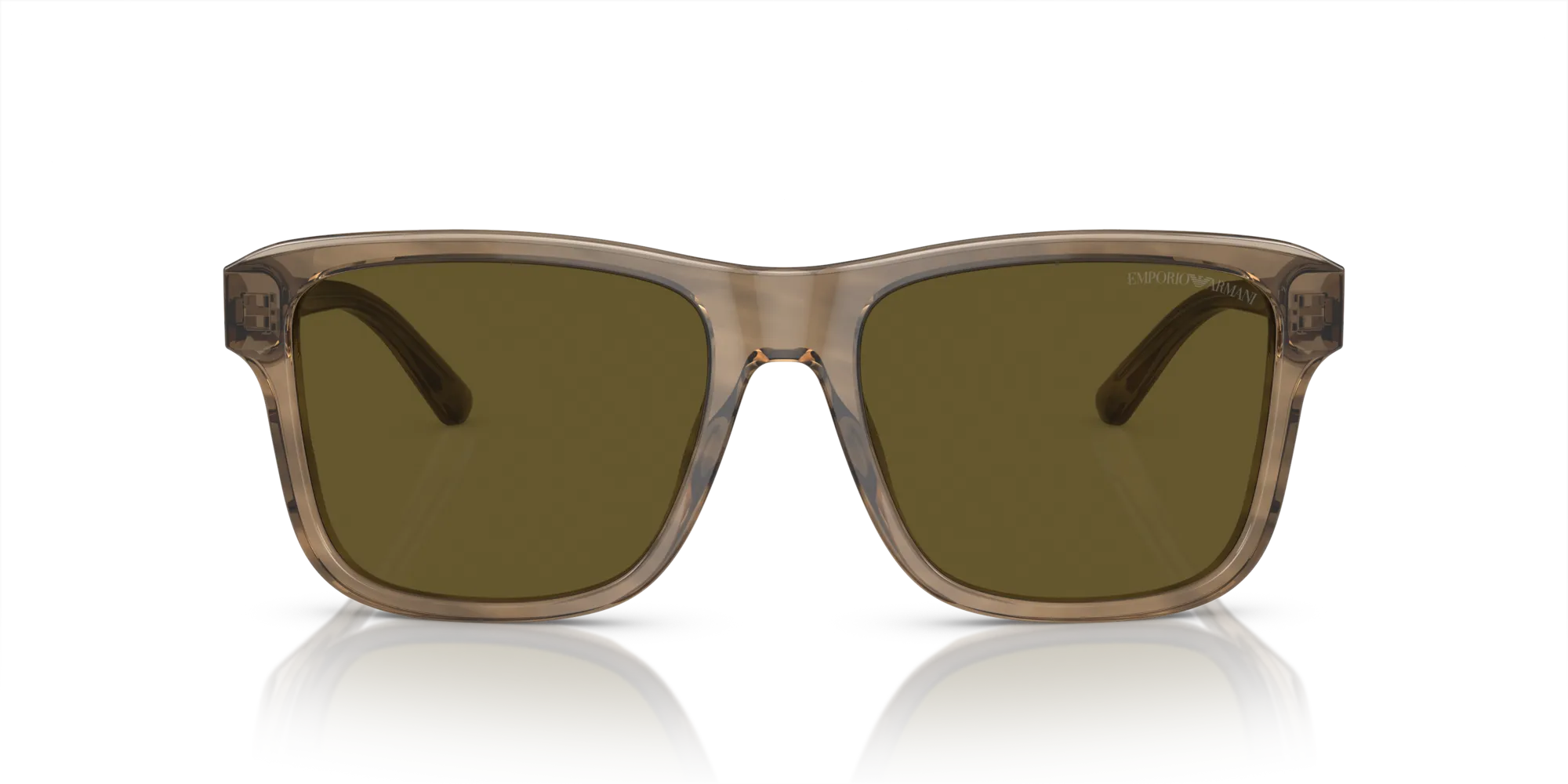 Emporio Armani EA4208 605573 Occhiali da sole Acetato Verde Marrone Pillow Normale - immagine 3