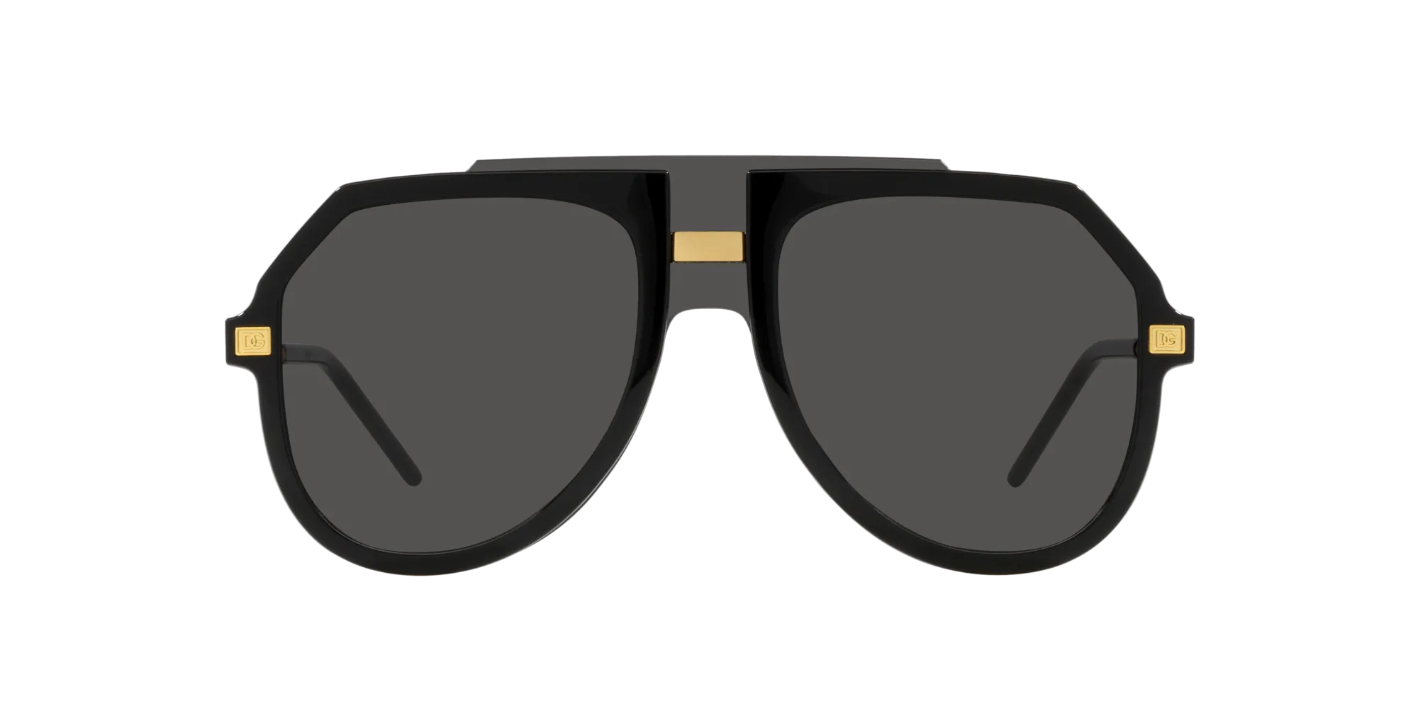 Dolce & Gabbana DG6195 501/87 Occhiali da sole Iniettato Nero Grigio Pilot Normale - immagine 2