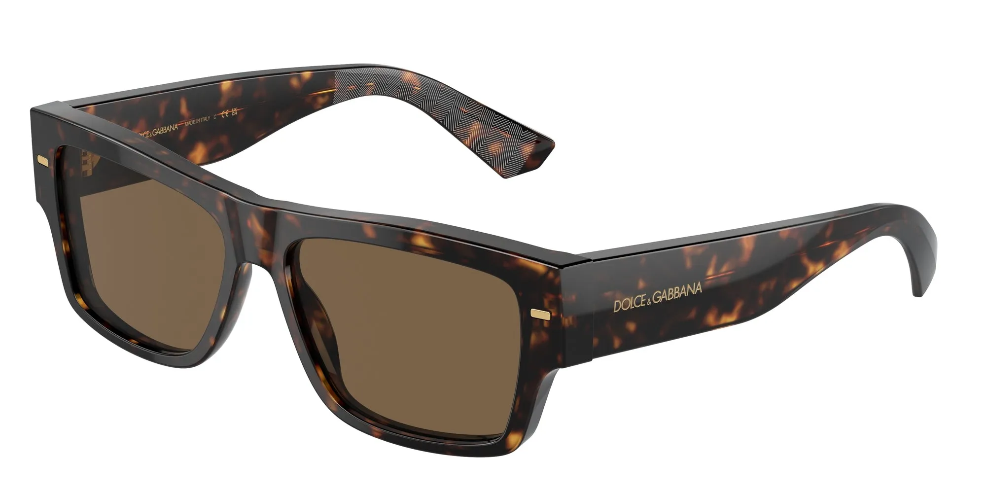 Dolce & Gabbana DG4451 502/73 Occhiali da sole Acetato Tartaruga Marrone Squadrata Normale - immagine 1