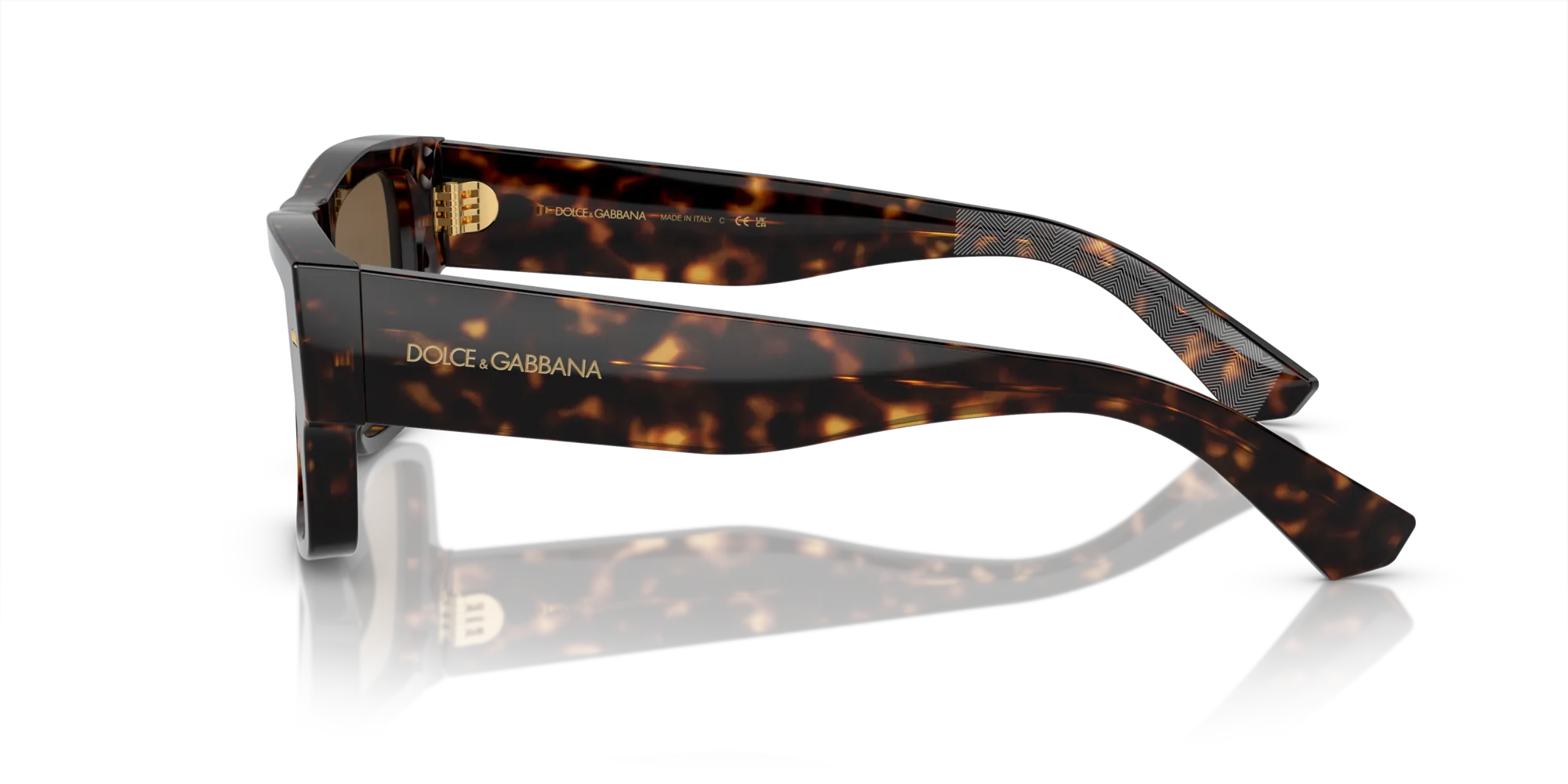 Dolce & Gabbana DG4451 502/73 Occhiali da sole Acetato Tartaruga Marrone Squadrata Normale - immagine 4