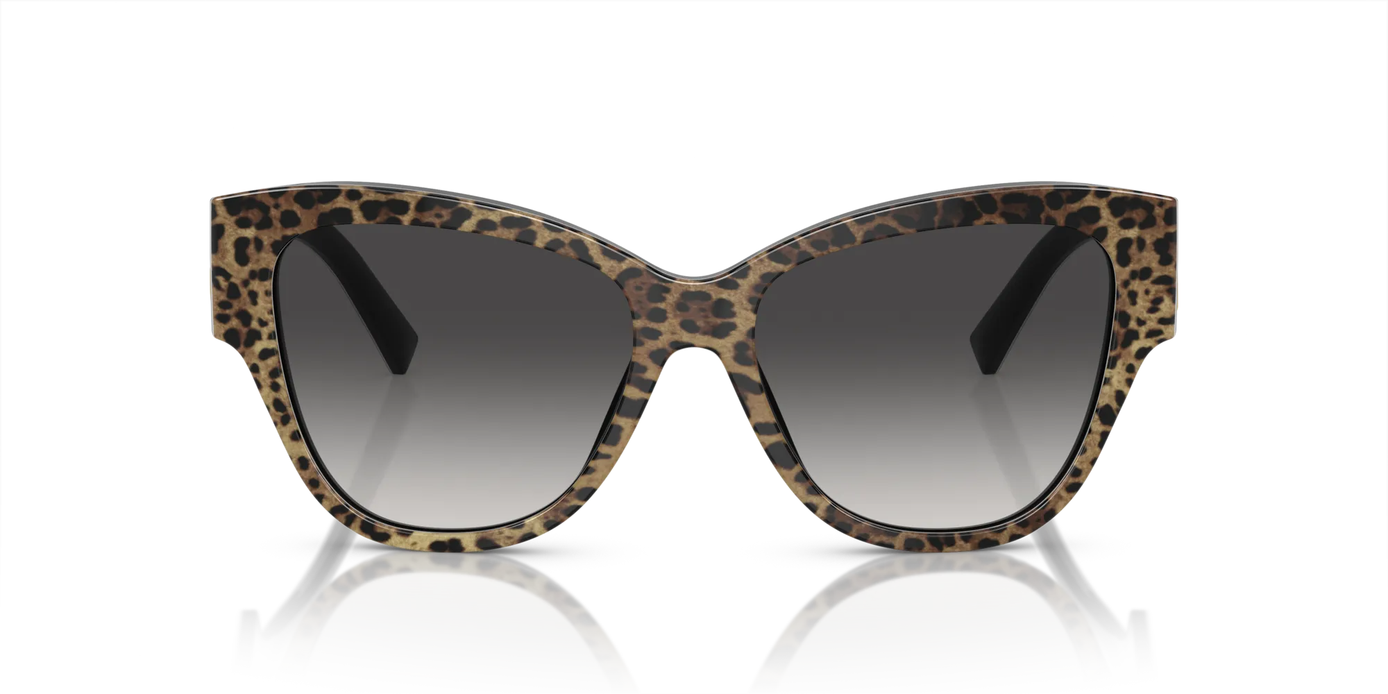 Dolce & Gabbana DG4449 31638G Occhiali da sole Acetato Marrone Grigio Farfalla Normale Sfumato - immagine 3