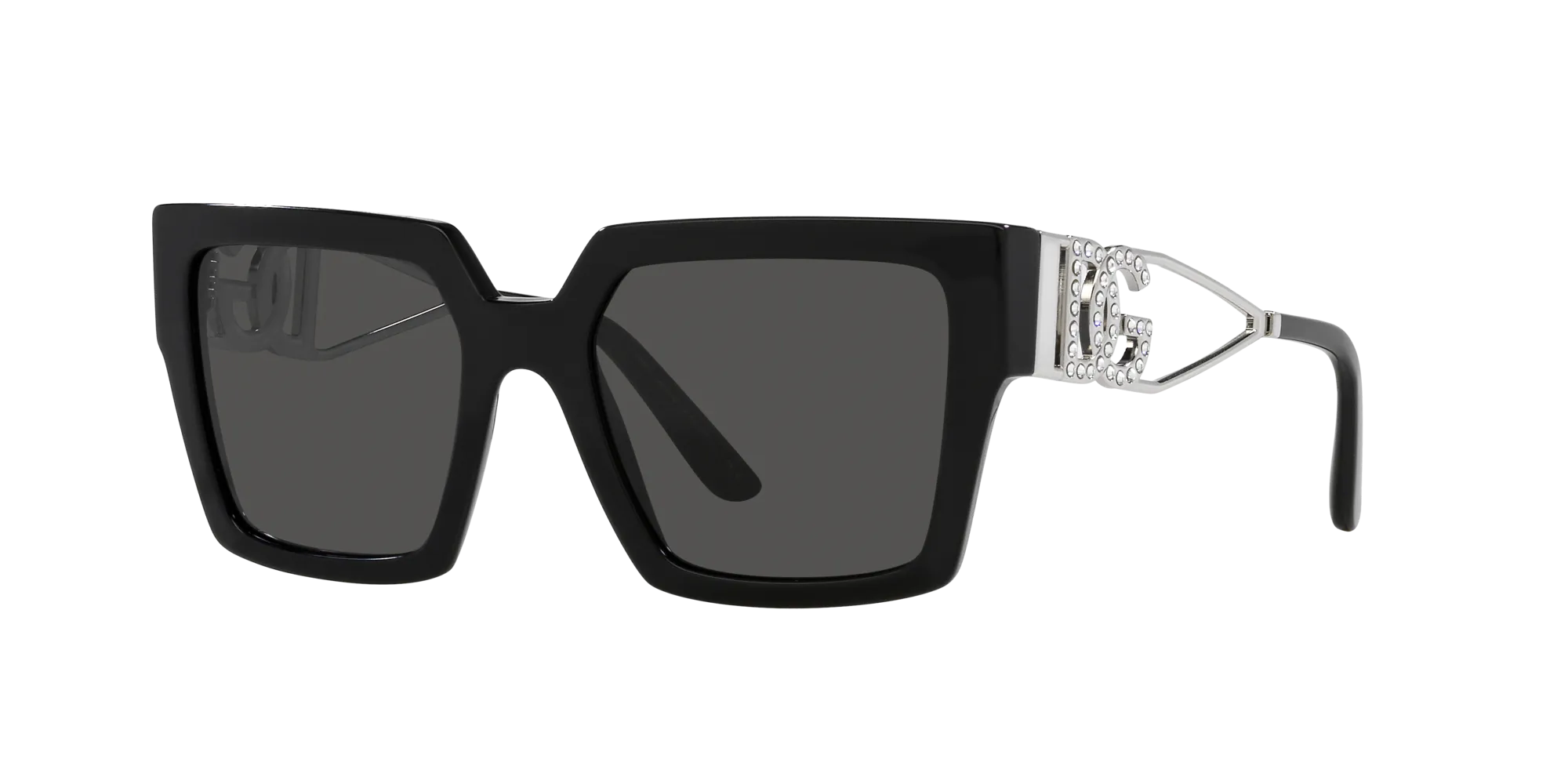 Dolce & Gabbana DG4446B 501/87 Occhiali da sole Acetato Nero Grigio Squadrata Normale - immagine 3