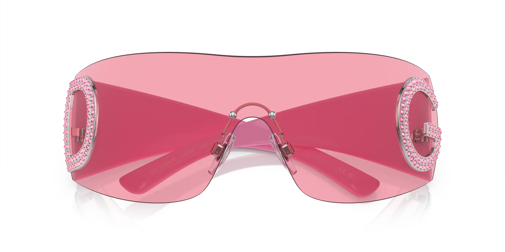 Dolce & Gabbana DG2298B 05/84 Occhiali da sole Metallo Rosa Rosa Pillow Normale - immagine 2