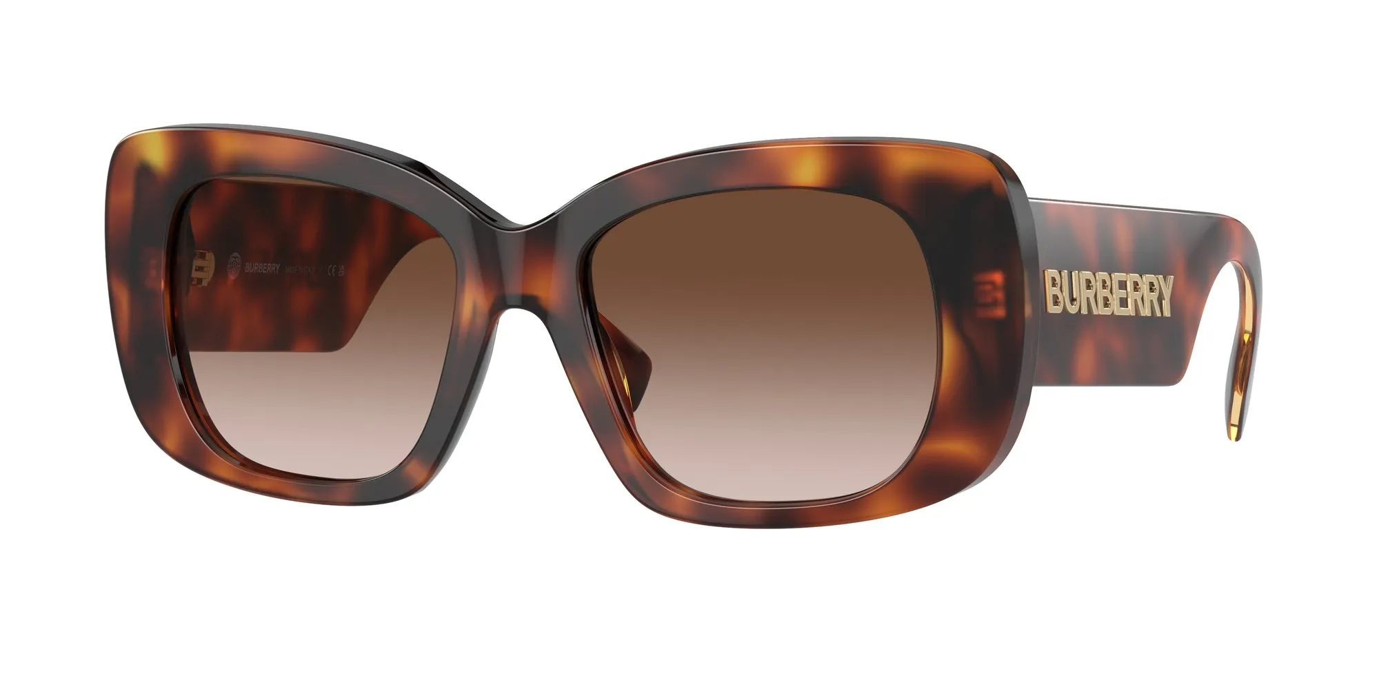Burberry BE4410 331613 Occhiali da sole Acetato Tartaruga Marrone Squadrata Normale Sfumato - immagine 1